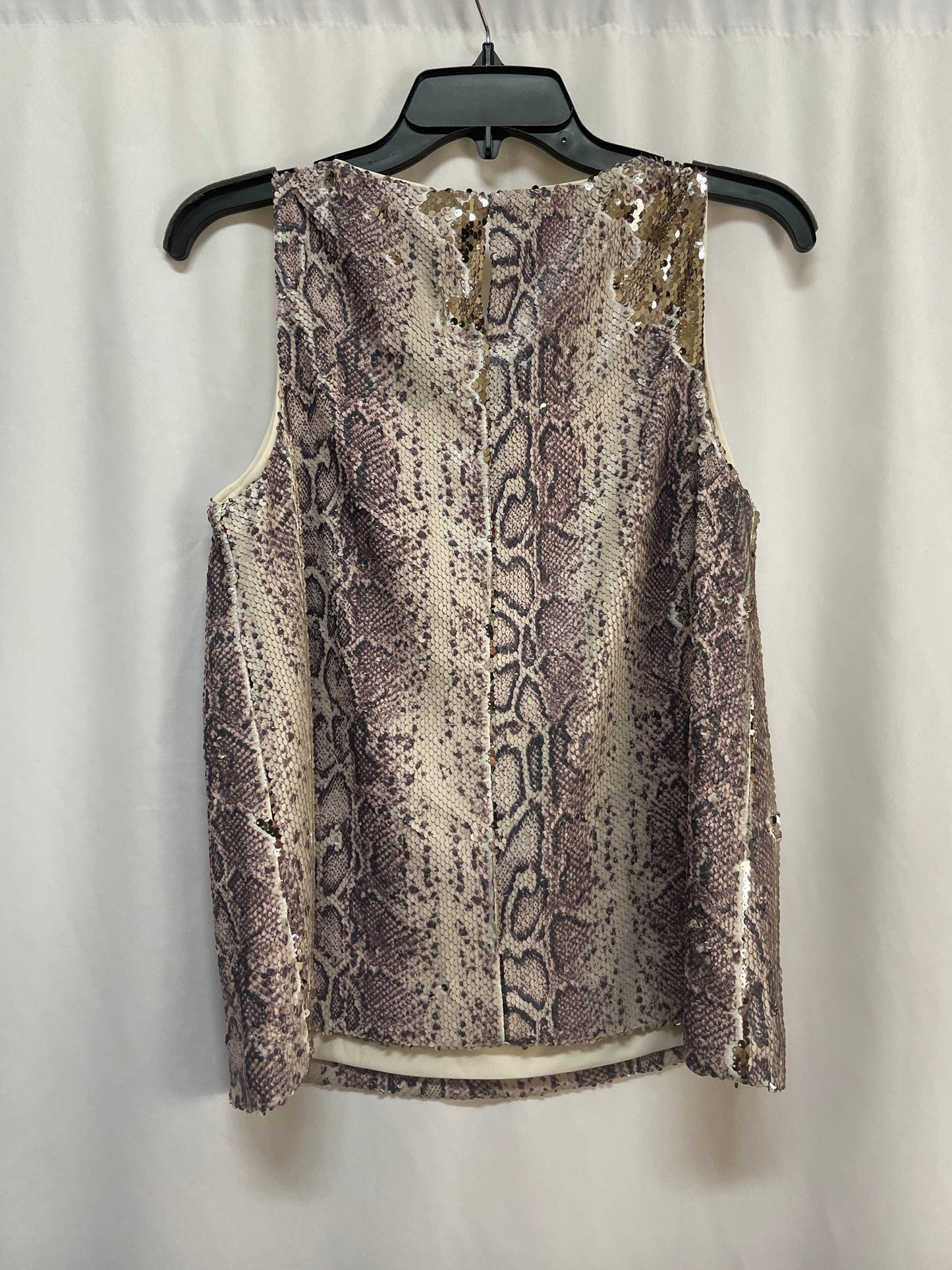 Top Sleeveless By Inc In Snakeskin Print, Size: M