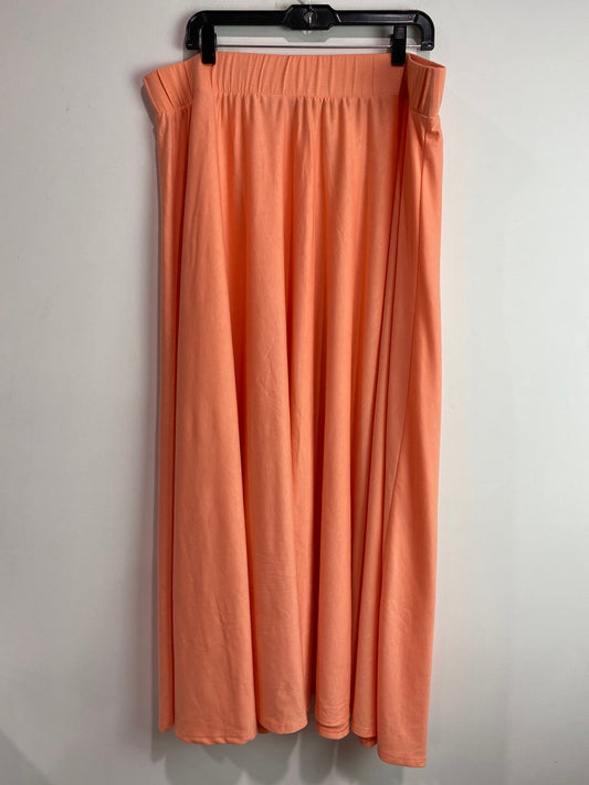 Skirt Maxi By Cato In Peach, Size: 22