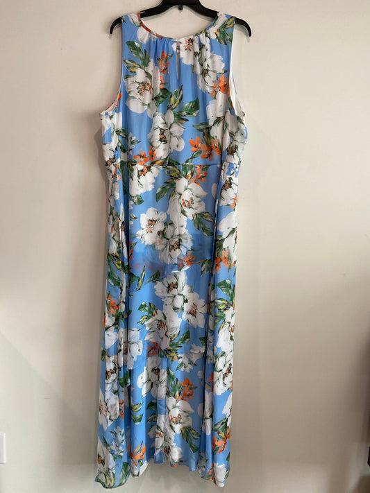 Dress Casual Maxi By Cato In Blue, Size: 3x