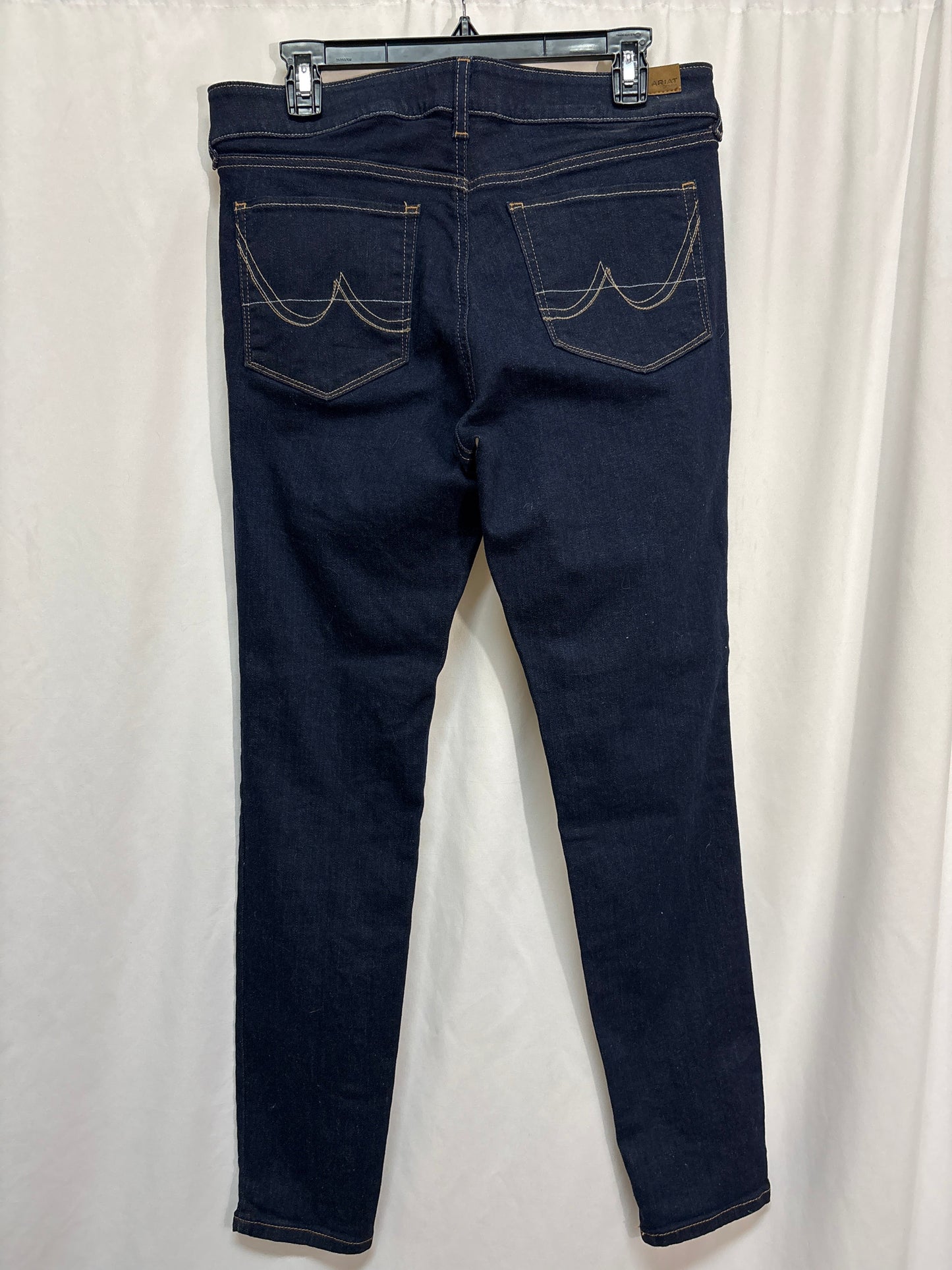 Jeans Skinny By Ariat In Blue Denim, Size: 12