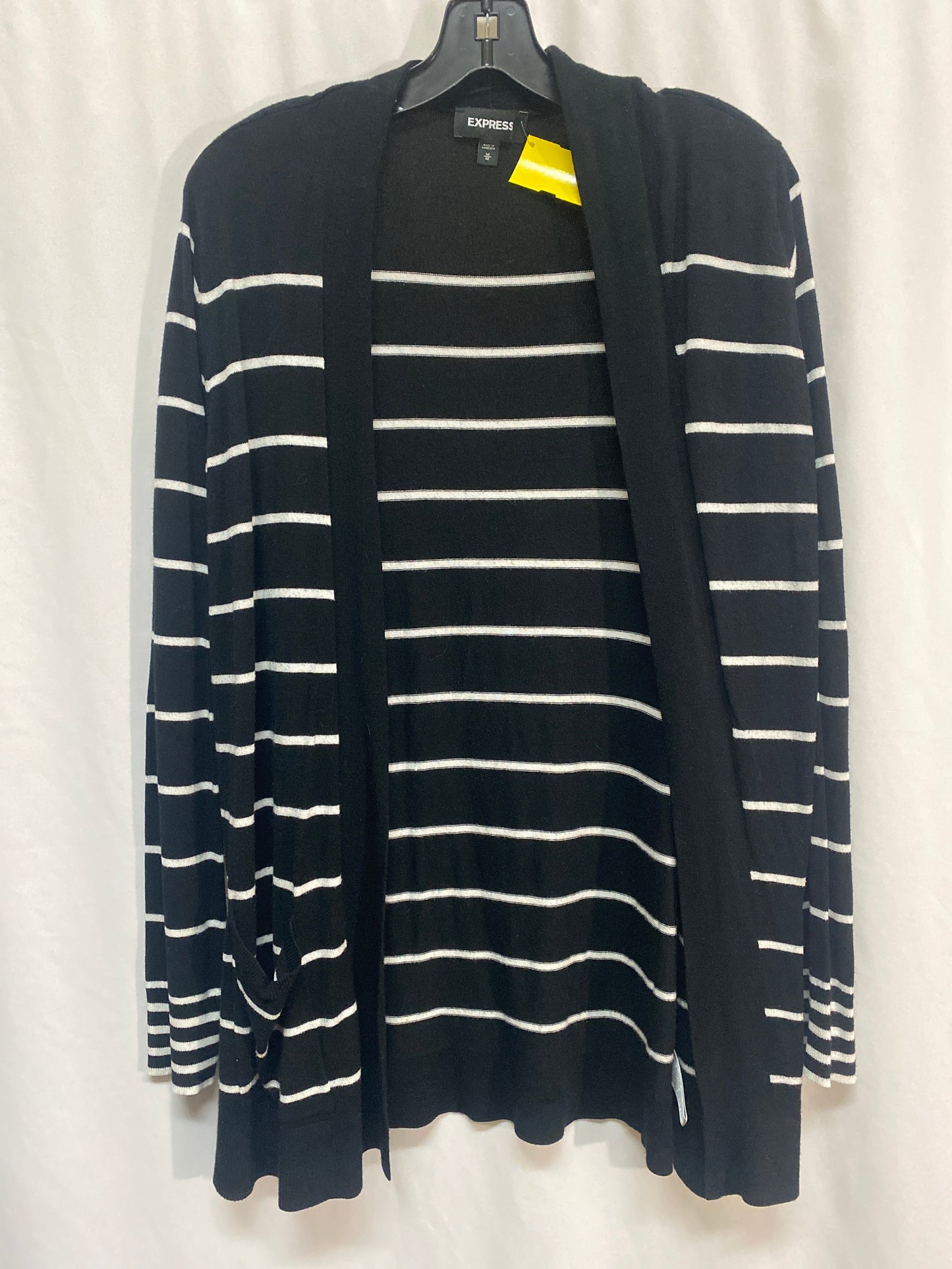 Cardigan By Express In Black, Size: M