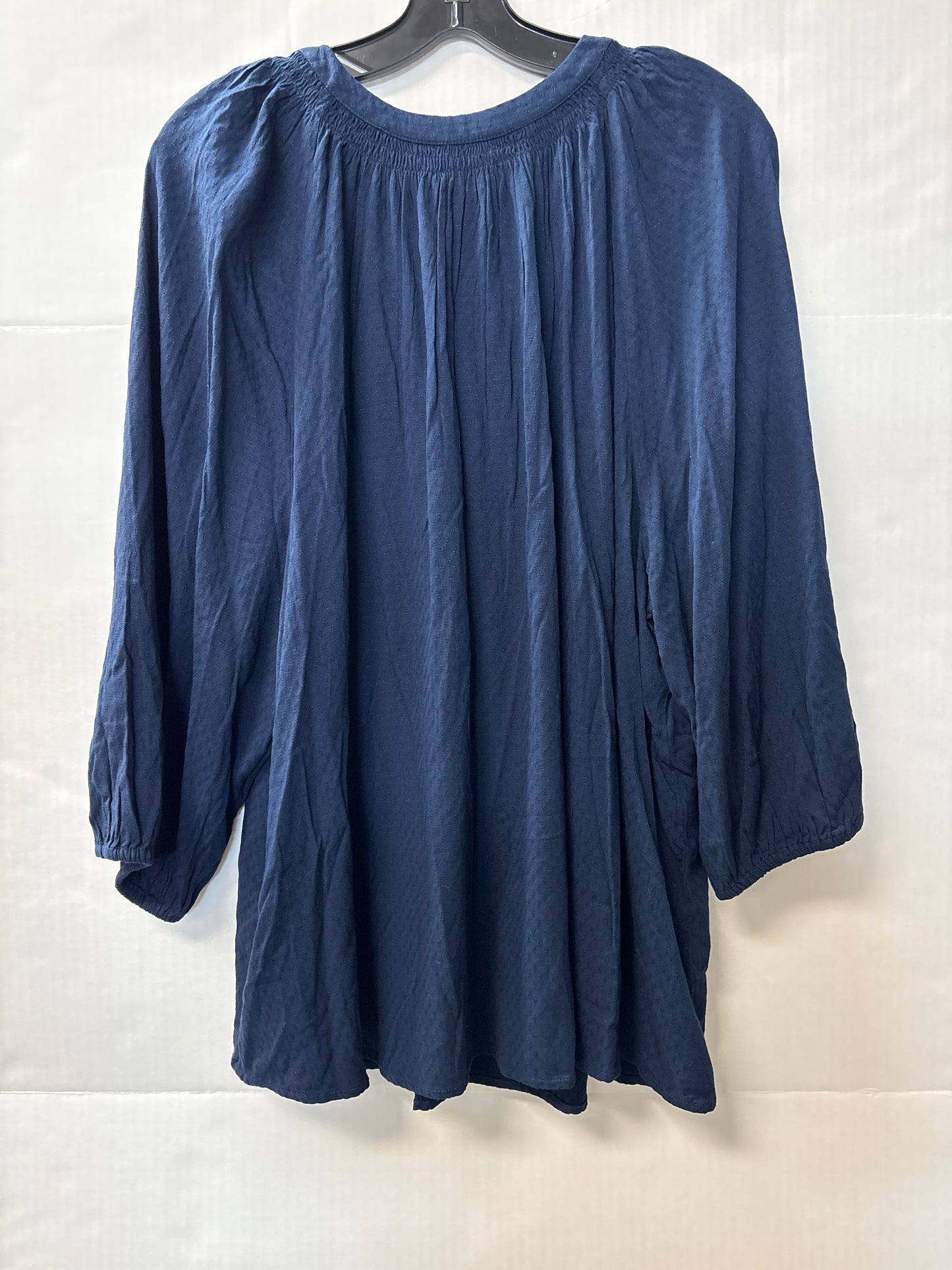 Top 3/4 Sleeve By Crown And Ivy In Blue, Size: 3x