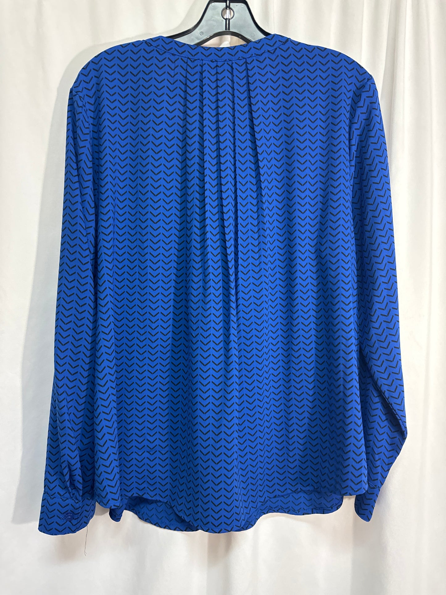 Top Long Sleeve By Apt 9 In Blue, Size: Xl