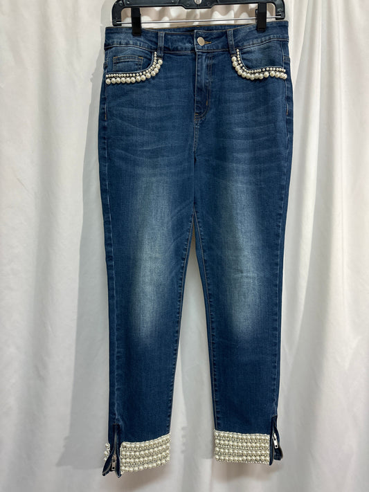 Jeans Skinny By Boston Proper In Blue Denim, Size: 6