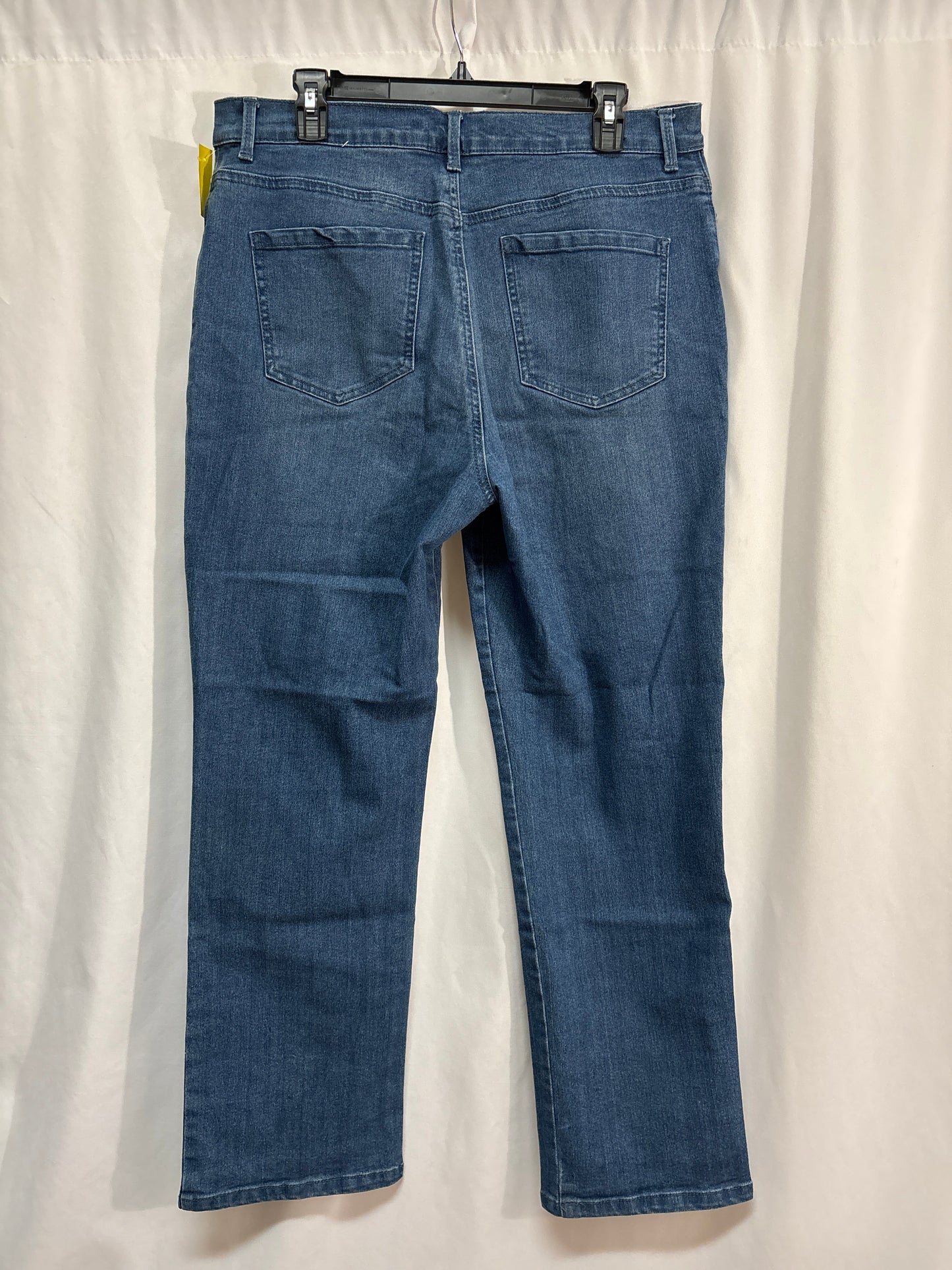 Jeans Straight By Gloria Vanderbilt In Blue Denim, Size: 16