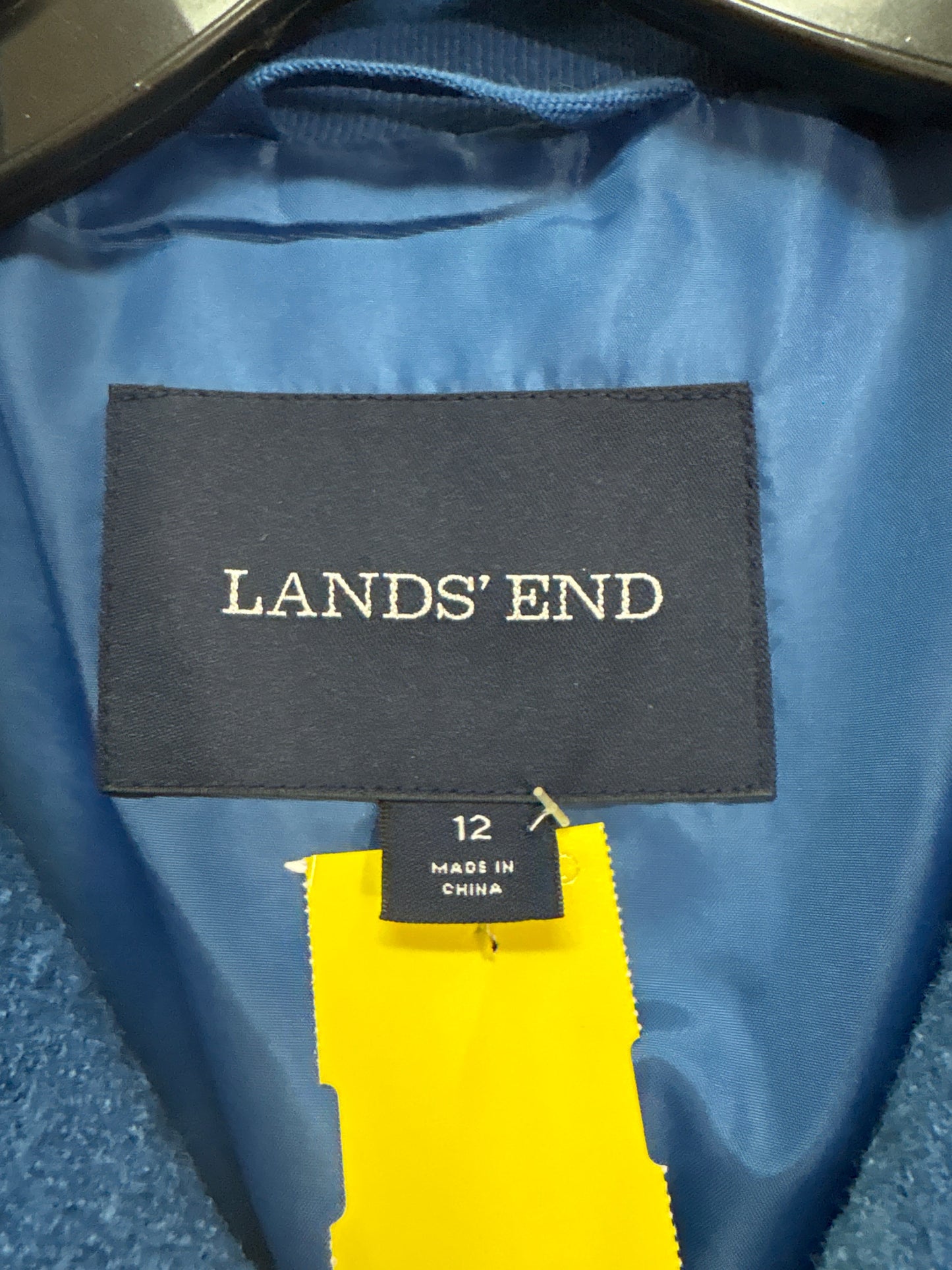 Coat Wool By Lands End In Blue, Size: L