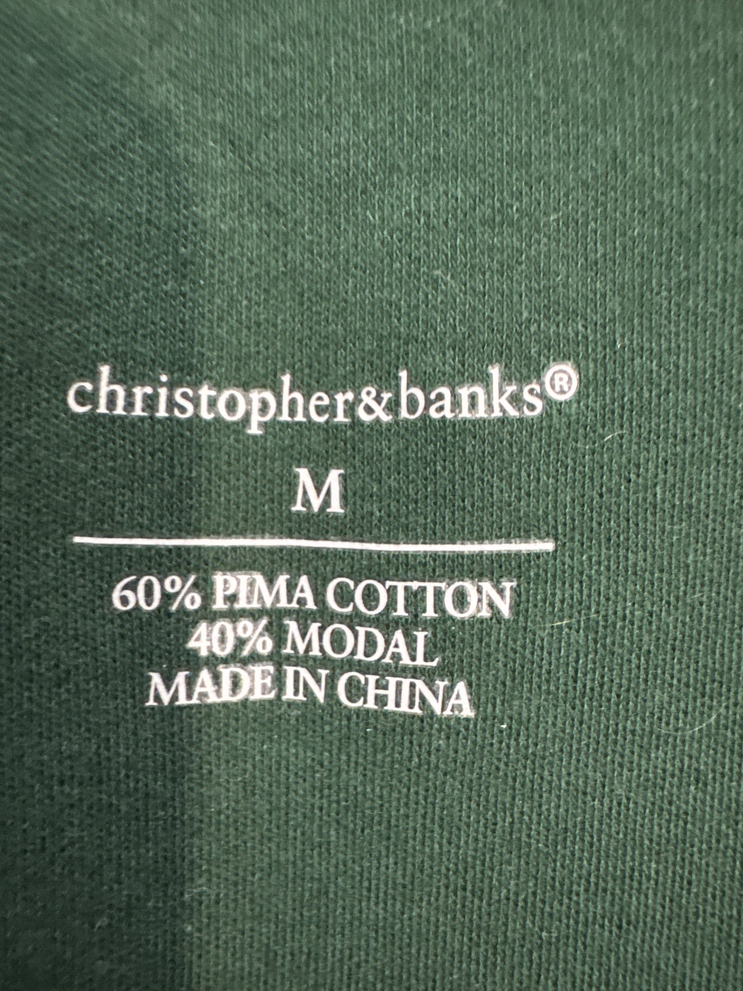 Tank Top By Christopher And Banks In Green, Size: M