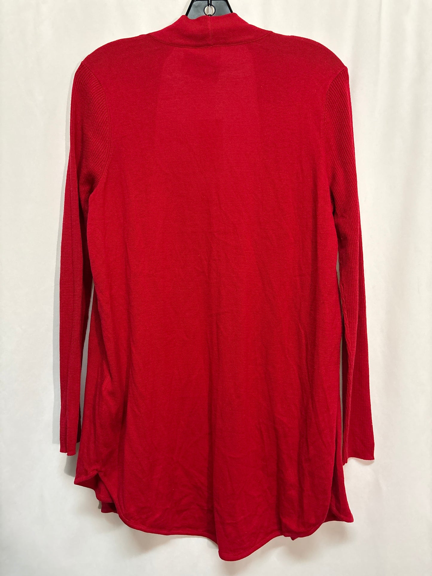 Sweater Cardigan By Chicos In Red, Size: L