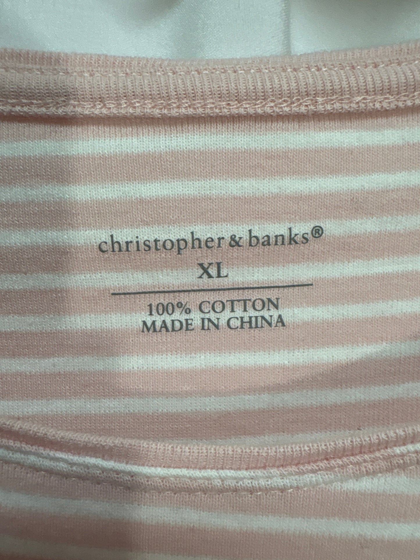 Top Long Sleeve By Christopher And Banks In Pink, Size: Xl