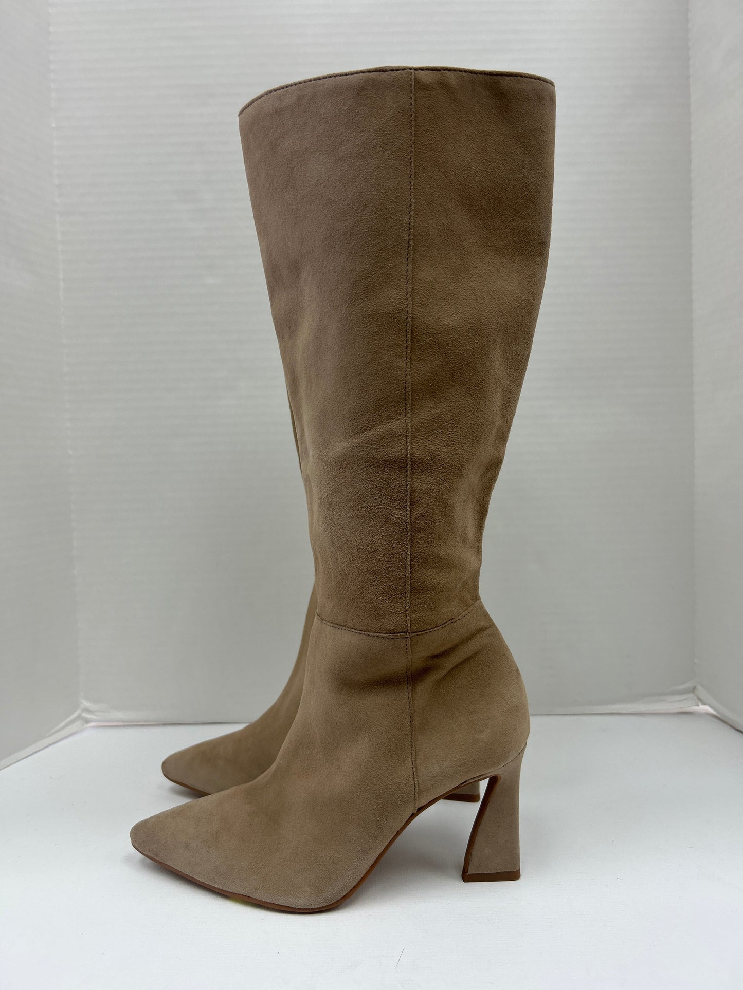 Boots Knee Heels By Vince Camuto In Beige, Size: 6.5