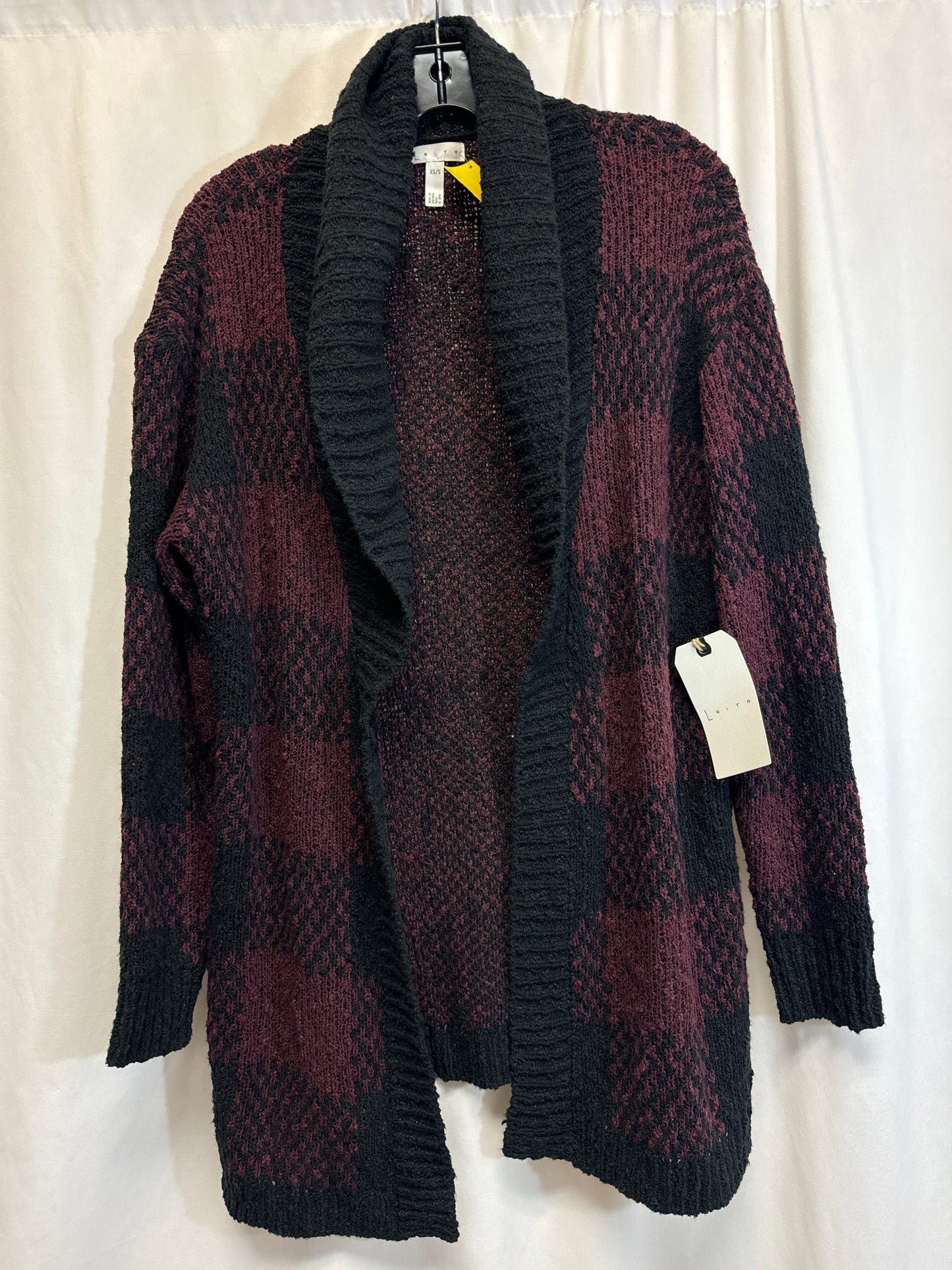 Sweater Cardigan By Leith In Black, Size: Xs