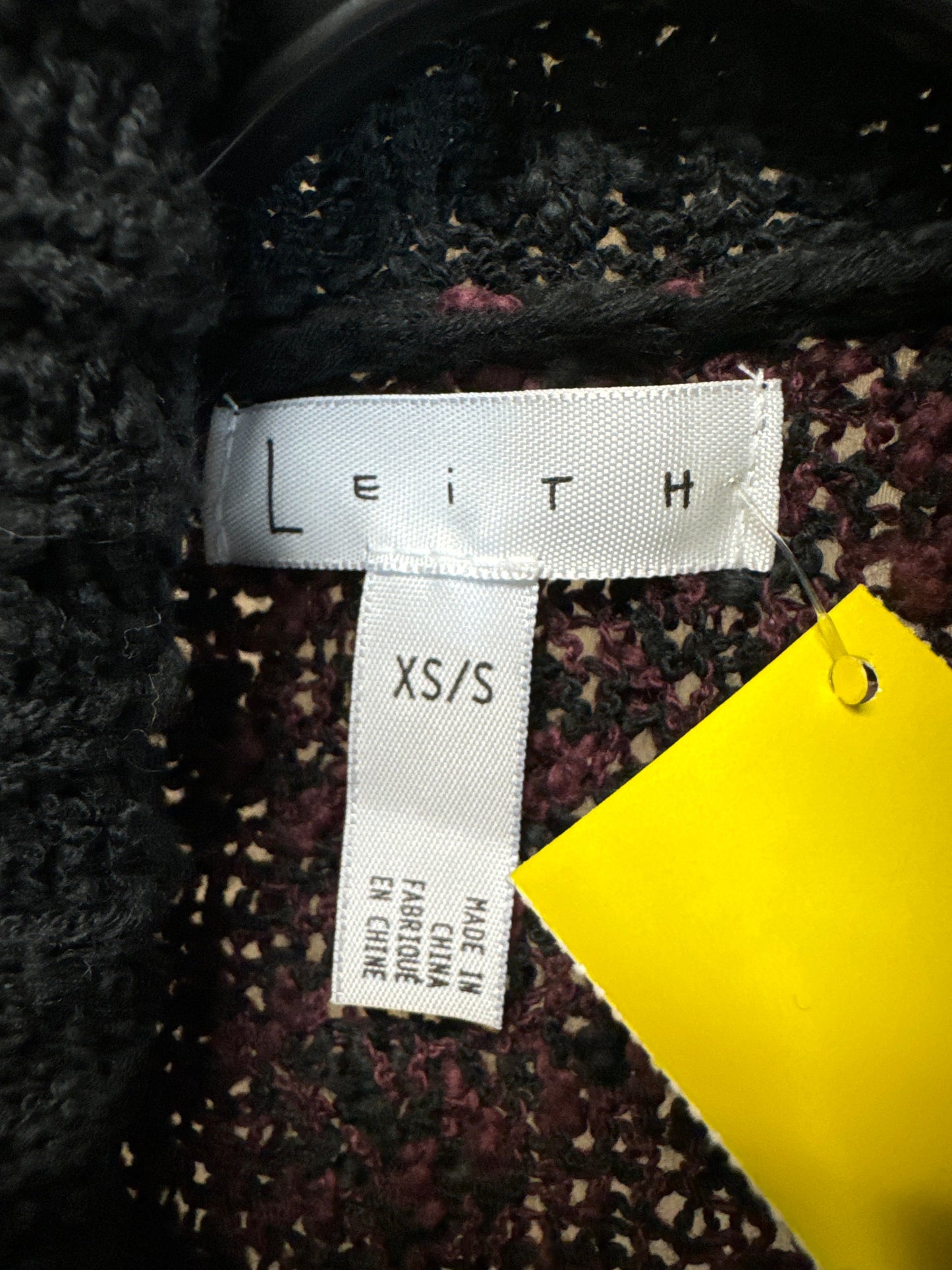 Sweater Cardigan By Leith In Black, Size: Xs