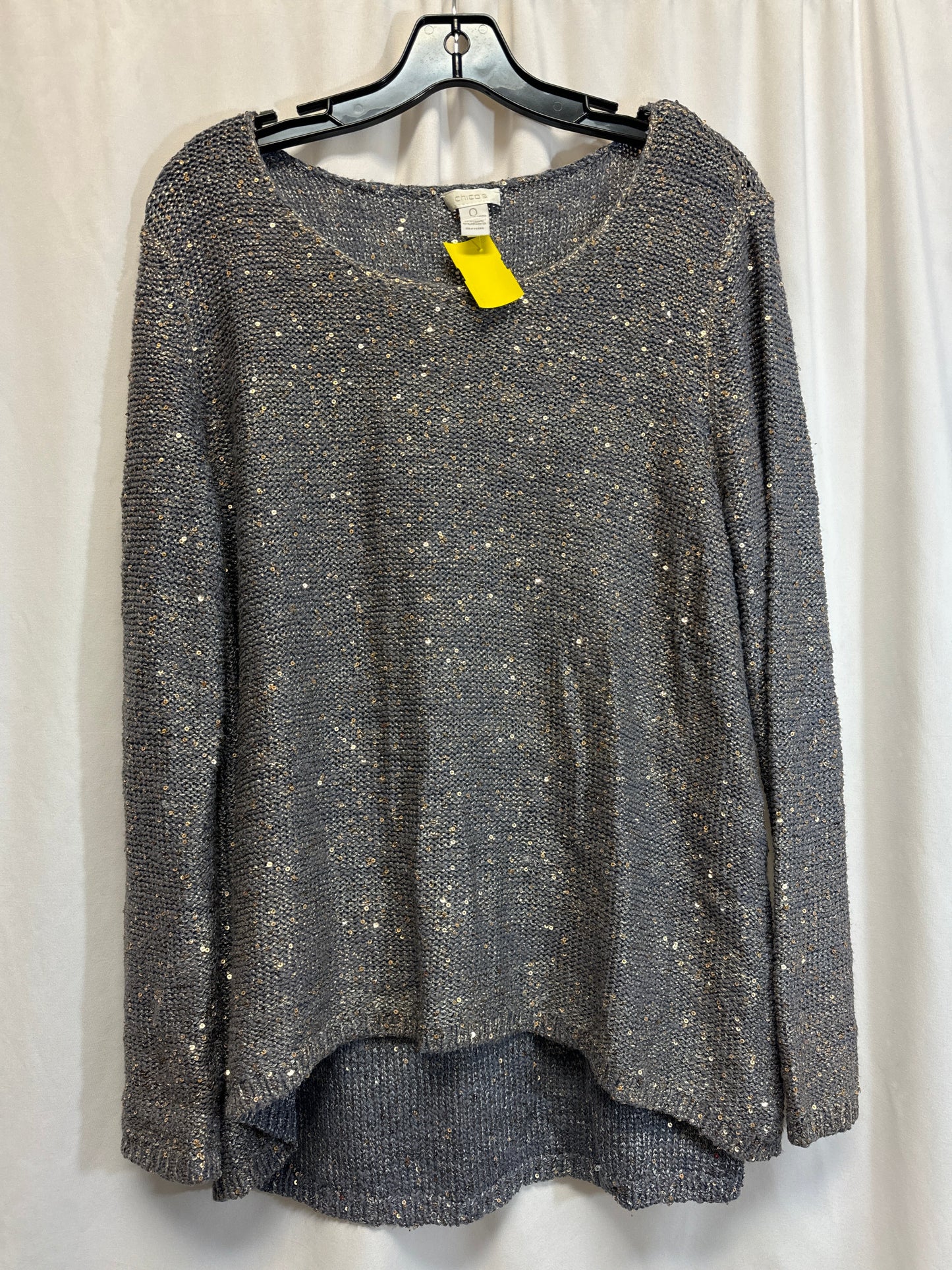 Sweater By Chicos In Grey, Size: S