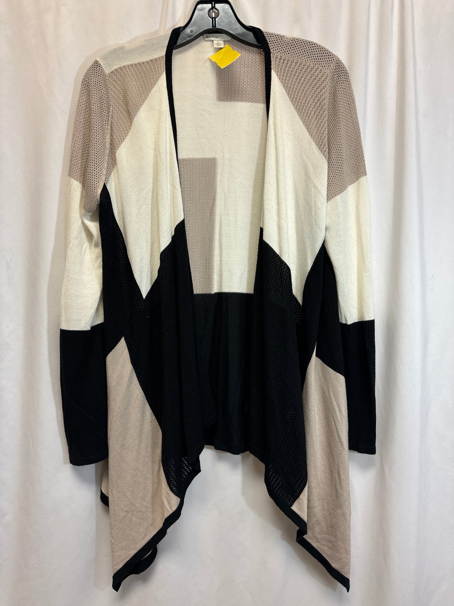 Cardigan By Cato In Black & White, Size: L