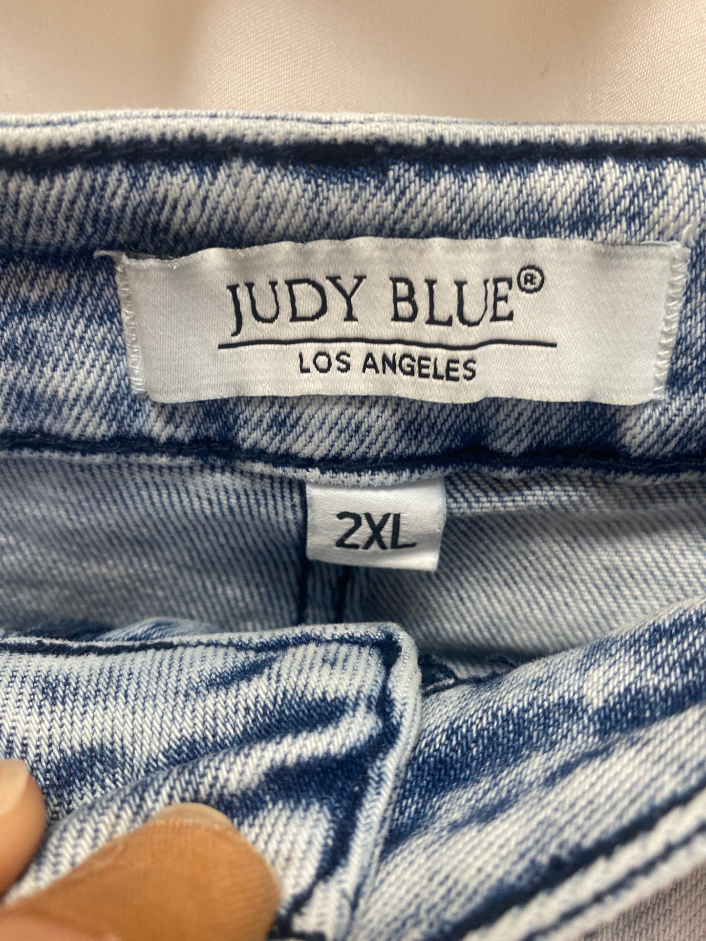 Shorts By Judy Blue In Blue Denim, Size: 2x