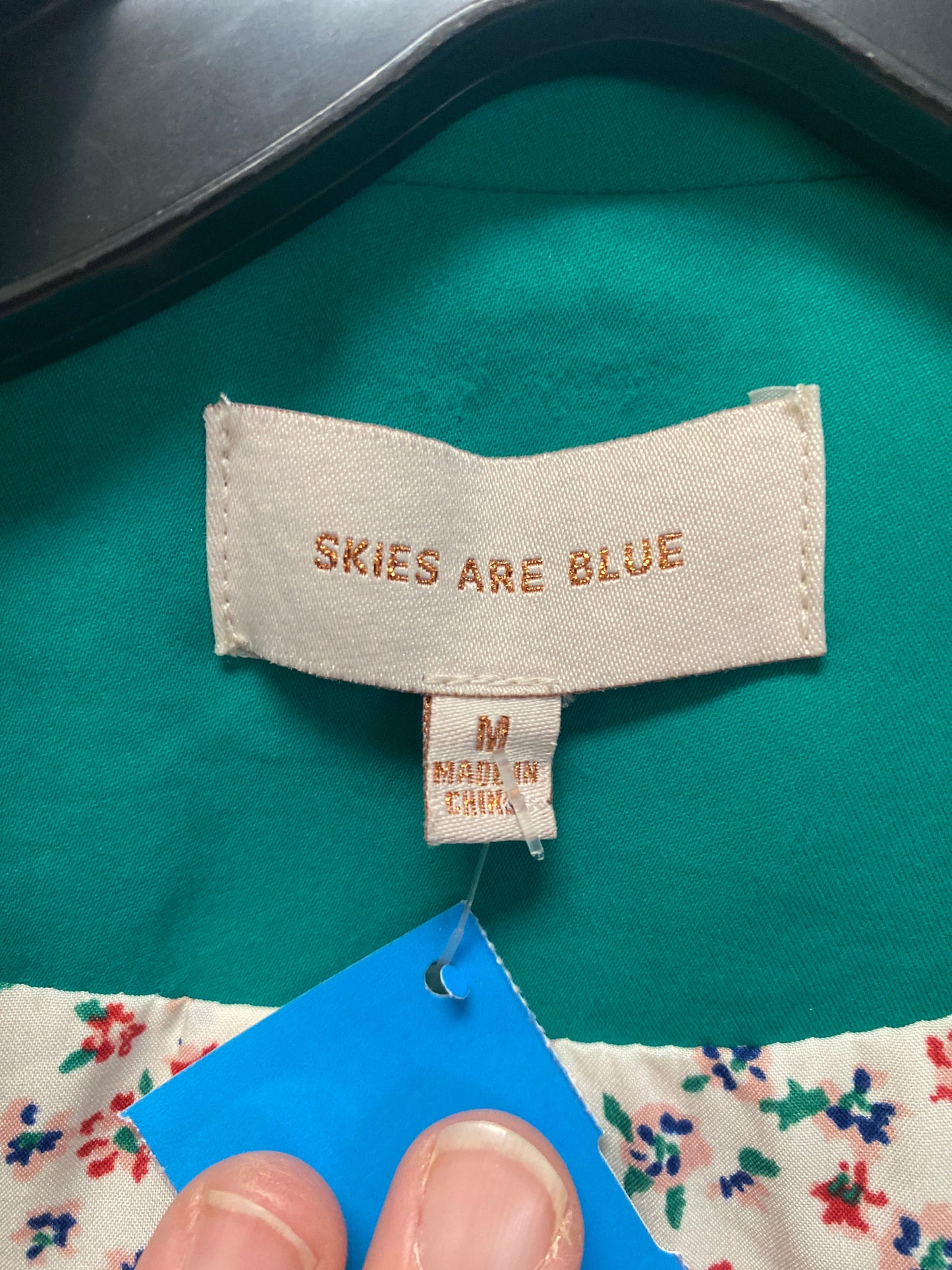 Blazer By Skies Are Blue In Green, Size: M