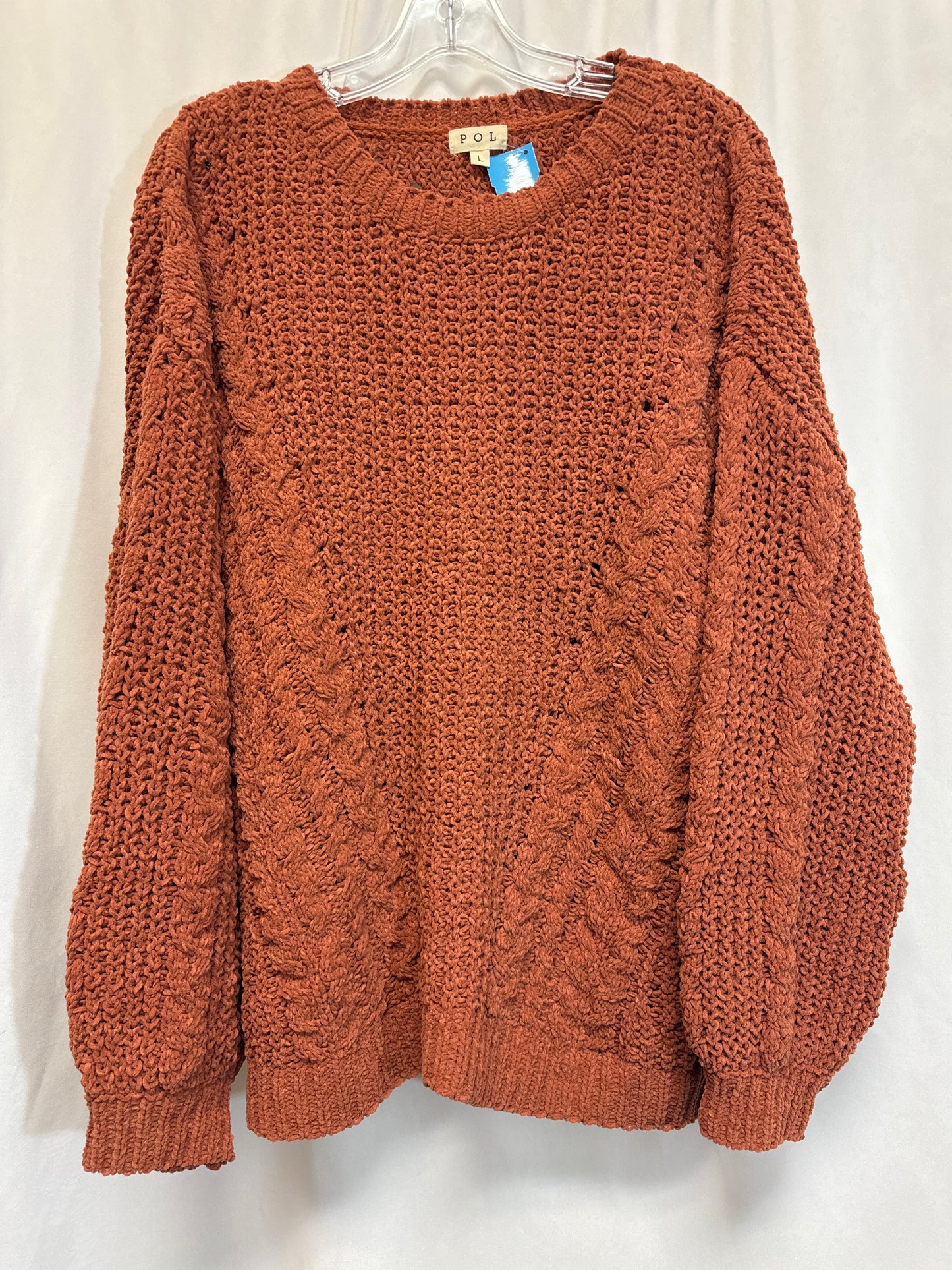 Sweater By Pol In Brown, Size: L