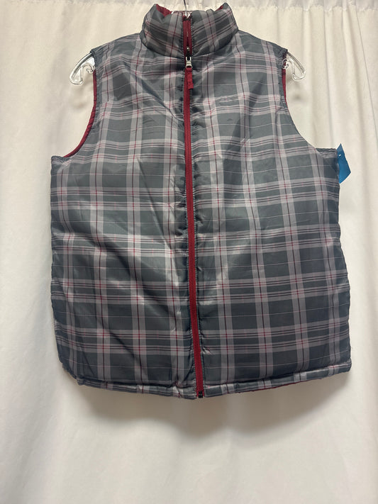 Vest Puffer & Quilted By Merona In Green & Red, Size: M