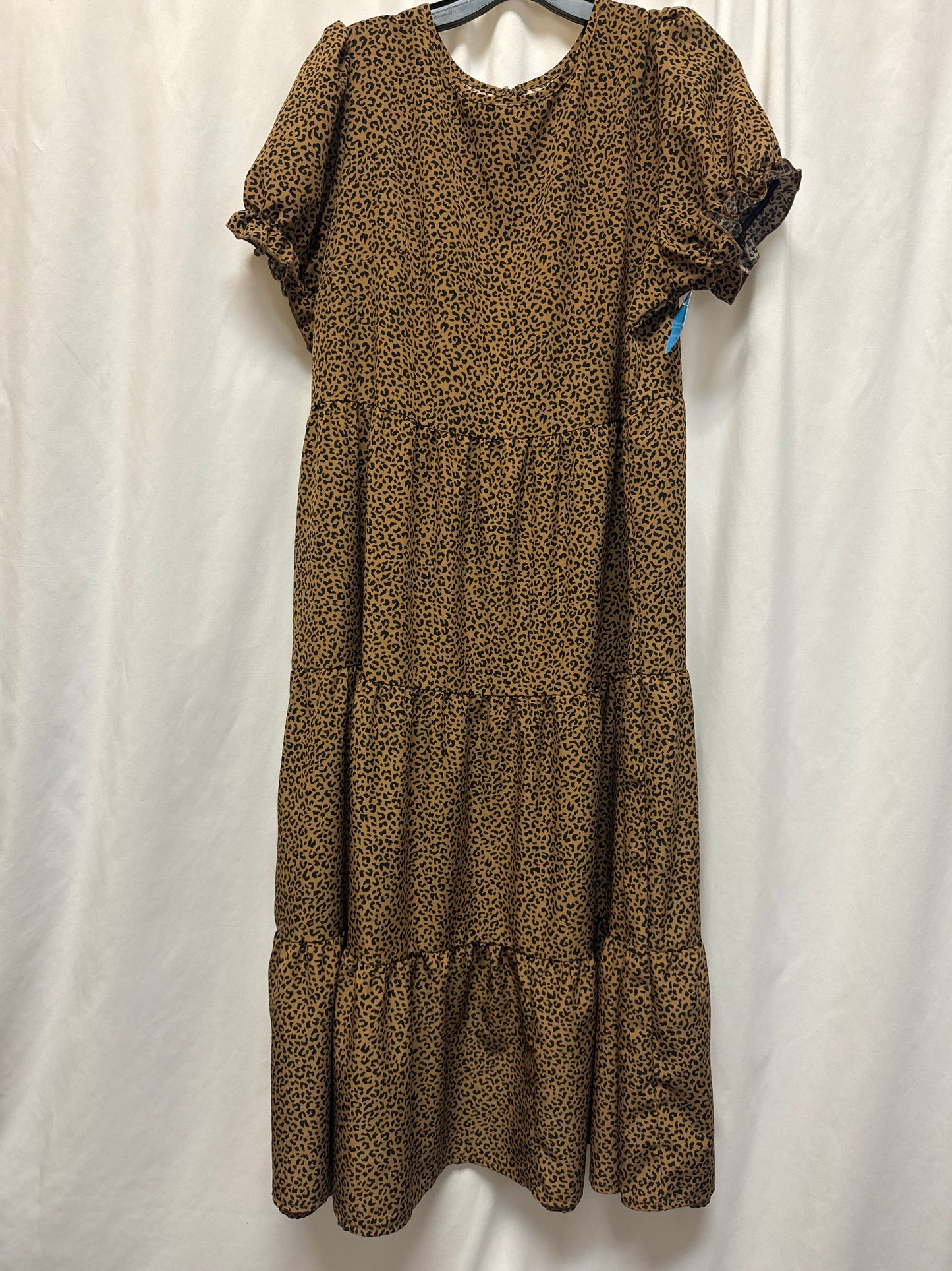 Dress Casual Maxi By Shein In Animal Print, Size: Xxl