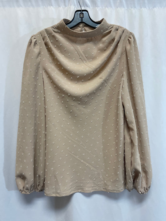 Top Long Sleeve By Shein In Beige, Size: M