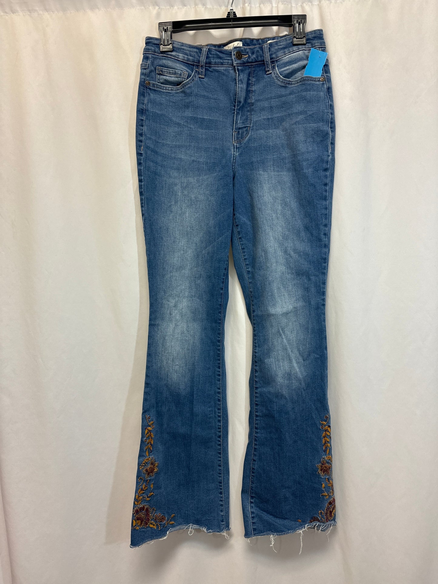 Jeans Boot Cut By Wonderly In Blue Denim, Size: 10