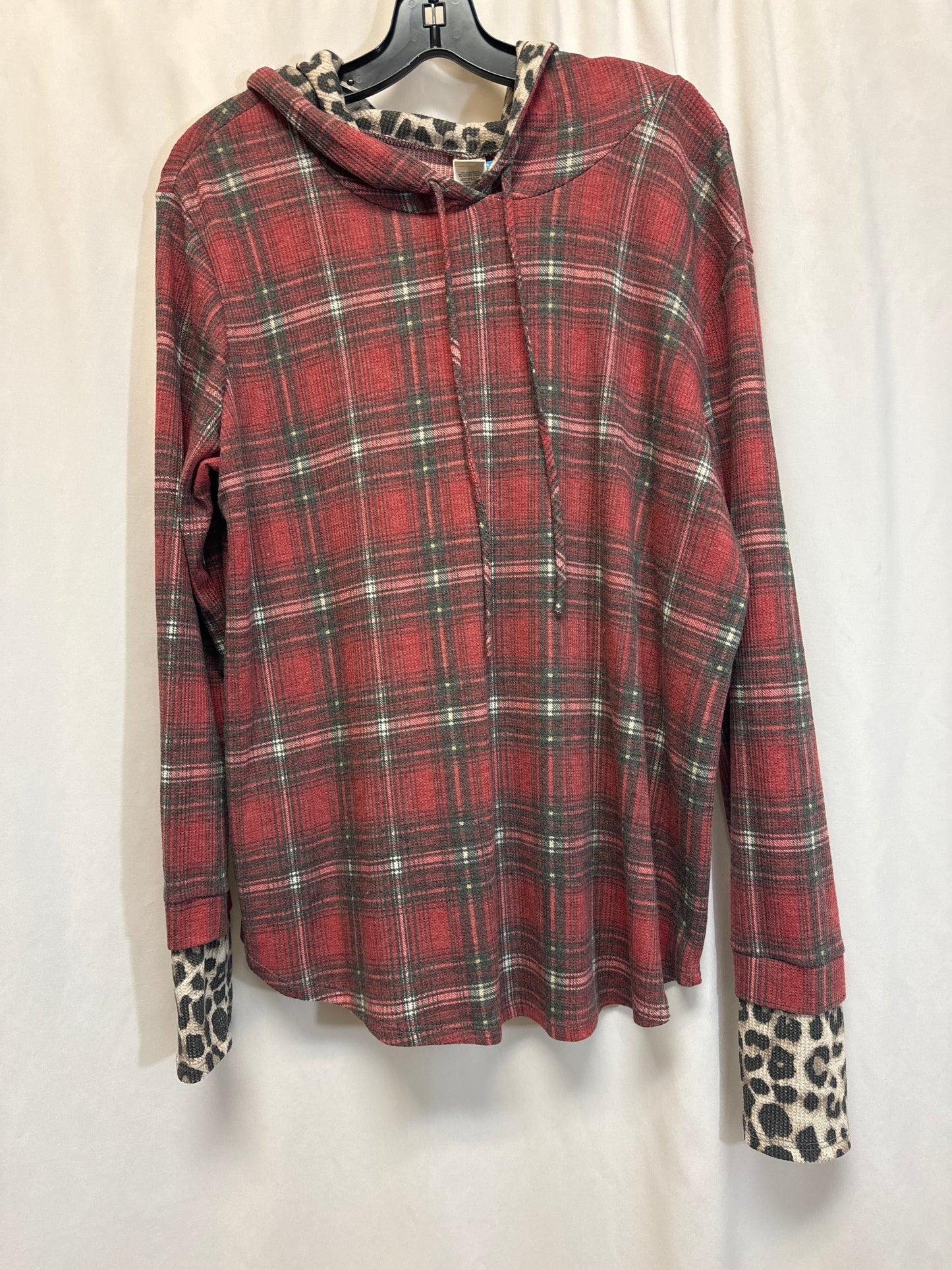 Top Long Sleeve By 7th Ray In Red, Size: Xl