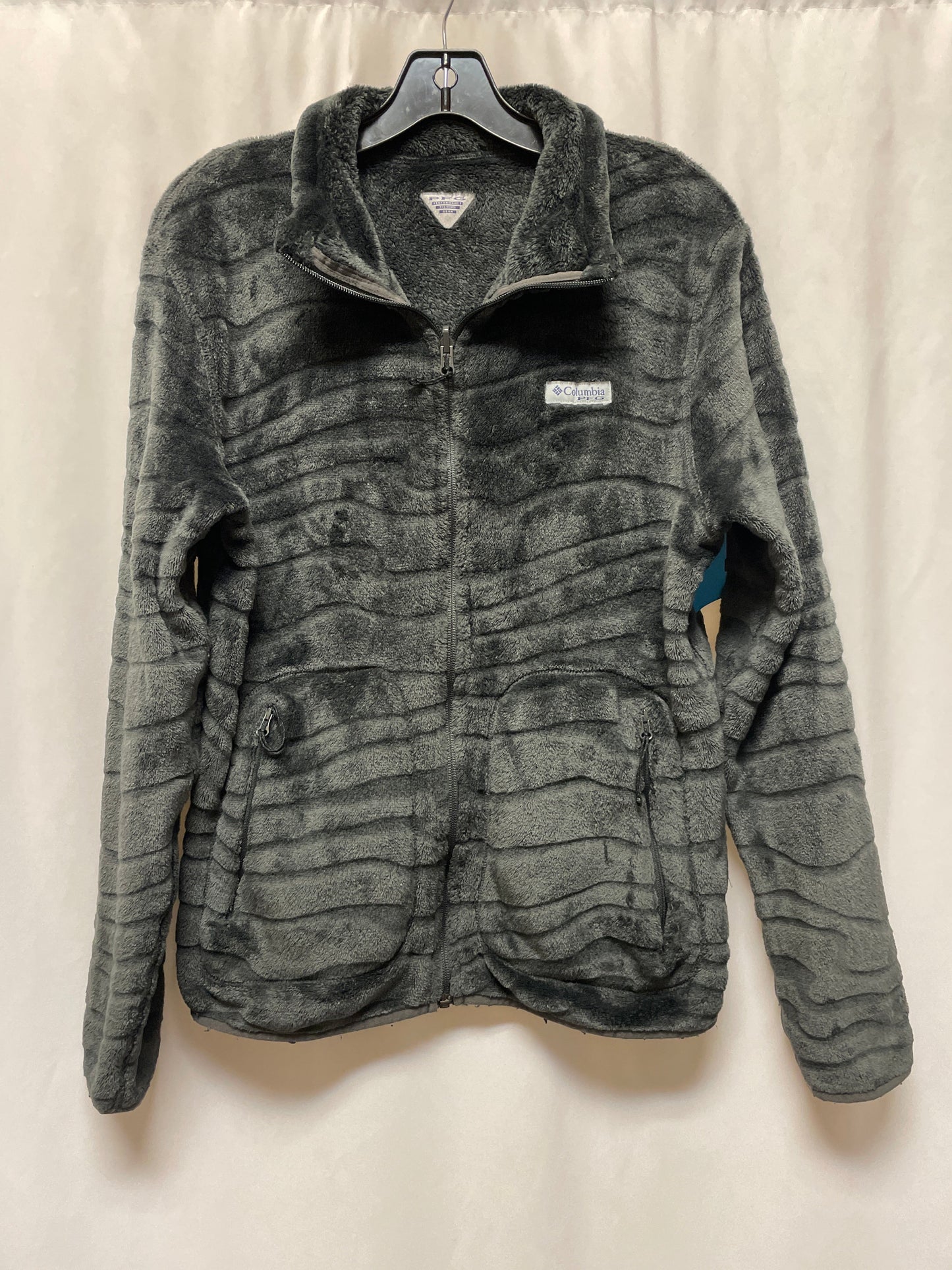 Jacket Fleece By Columbia In Grey, Size: S