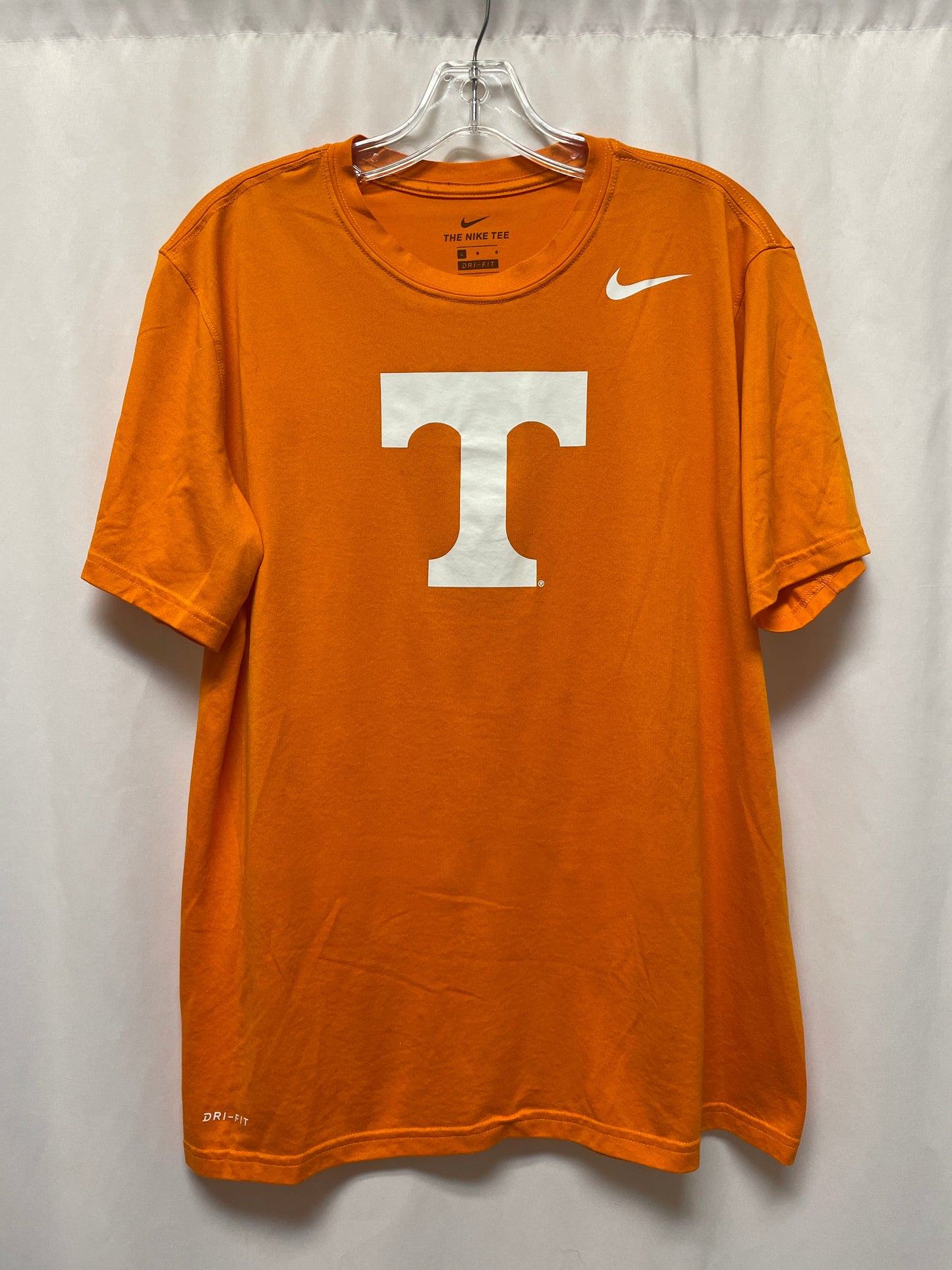 Top Short Sleeve By Nike In Orange, Size: L