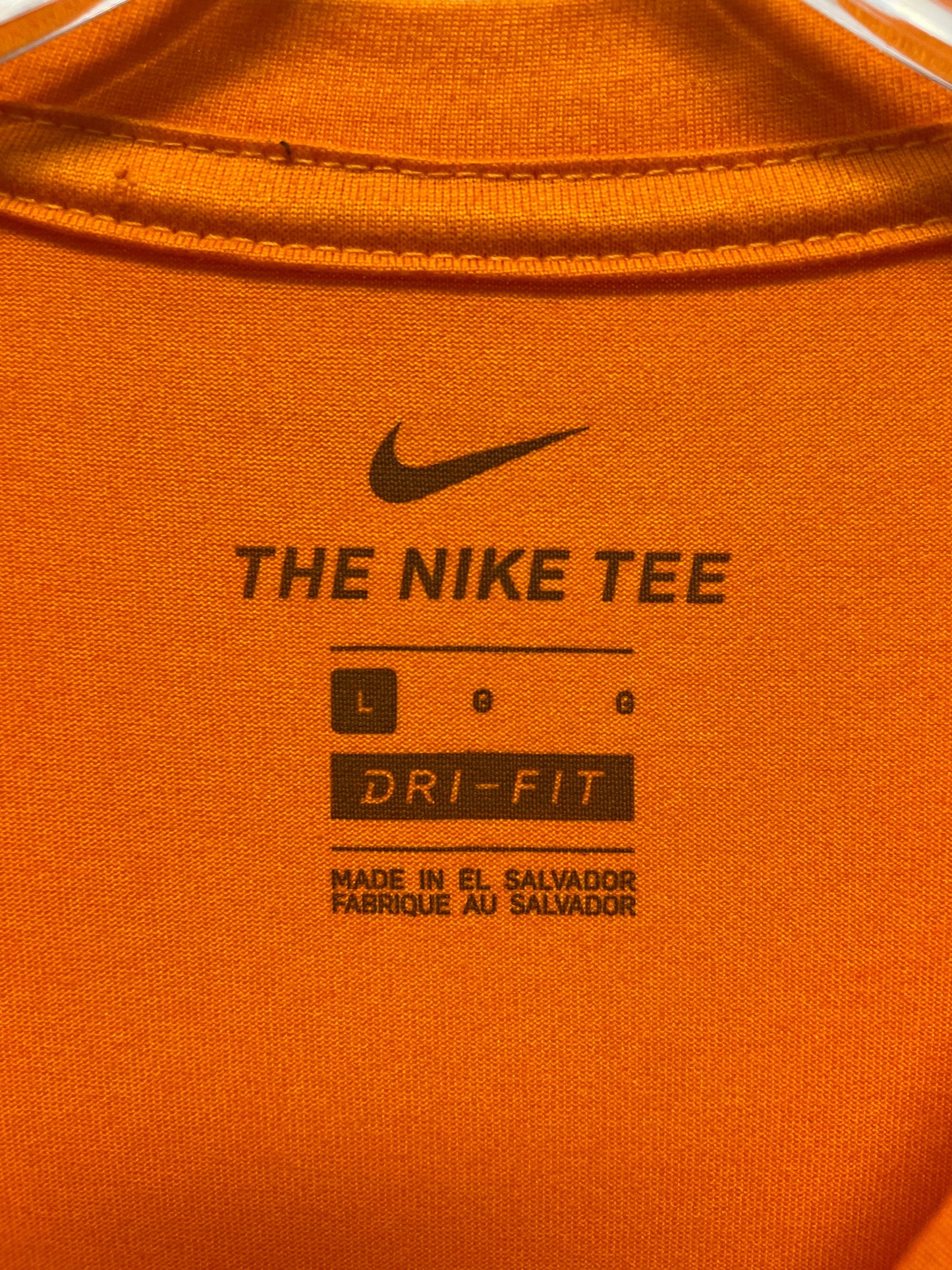 Top Short Sleeve By Nike In Orange, Size: L