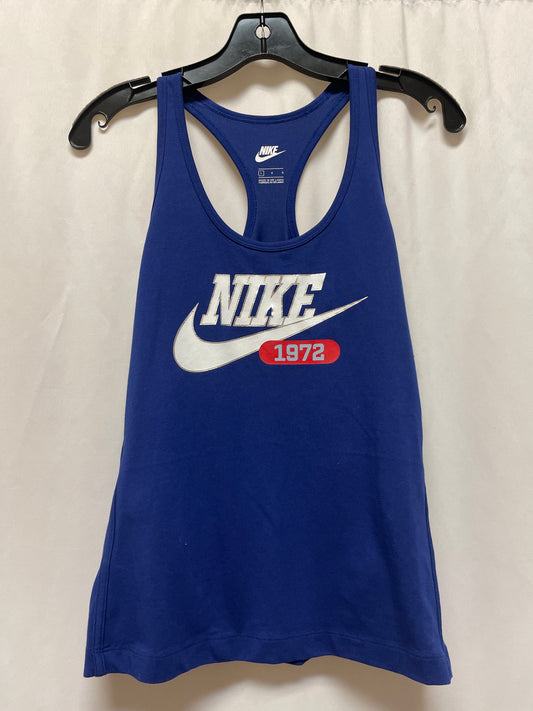 Athletic Tank Top By Nike In Blue, Size: L