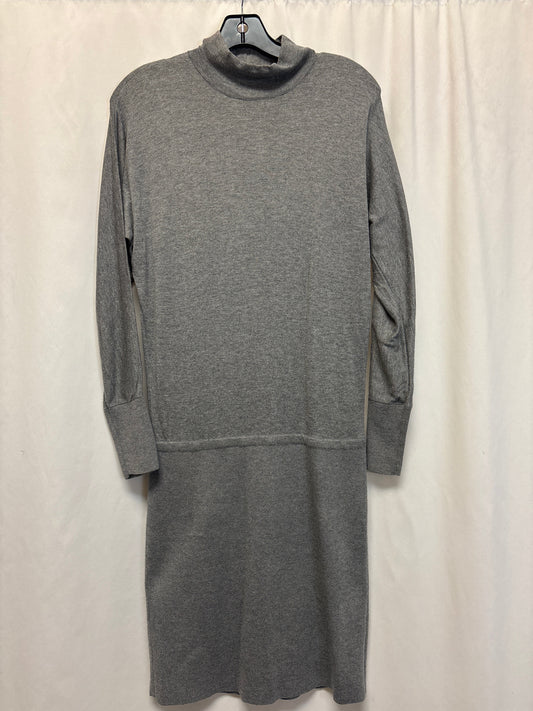 Dress Casual Midi By White House Black Market In Grey, Size: S