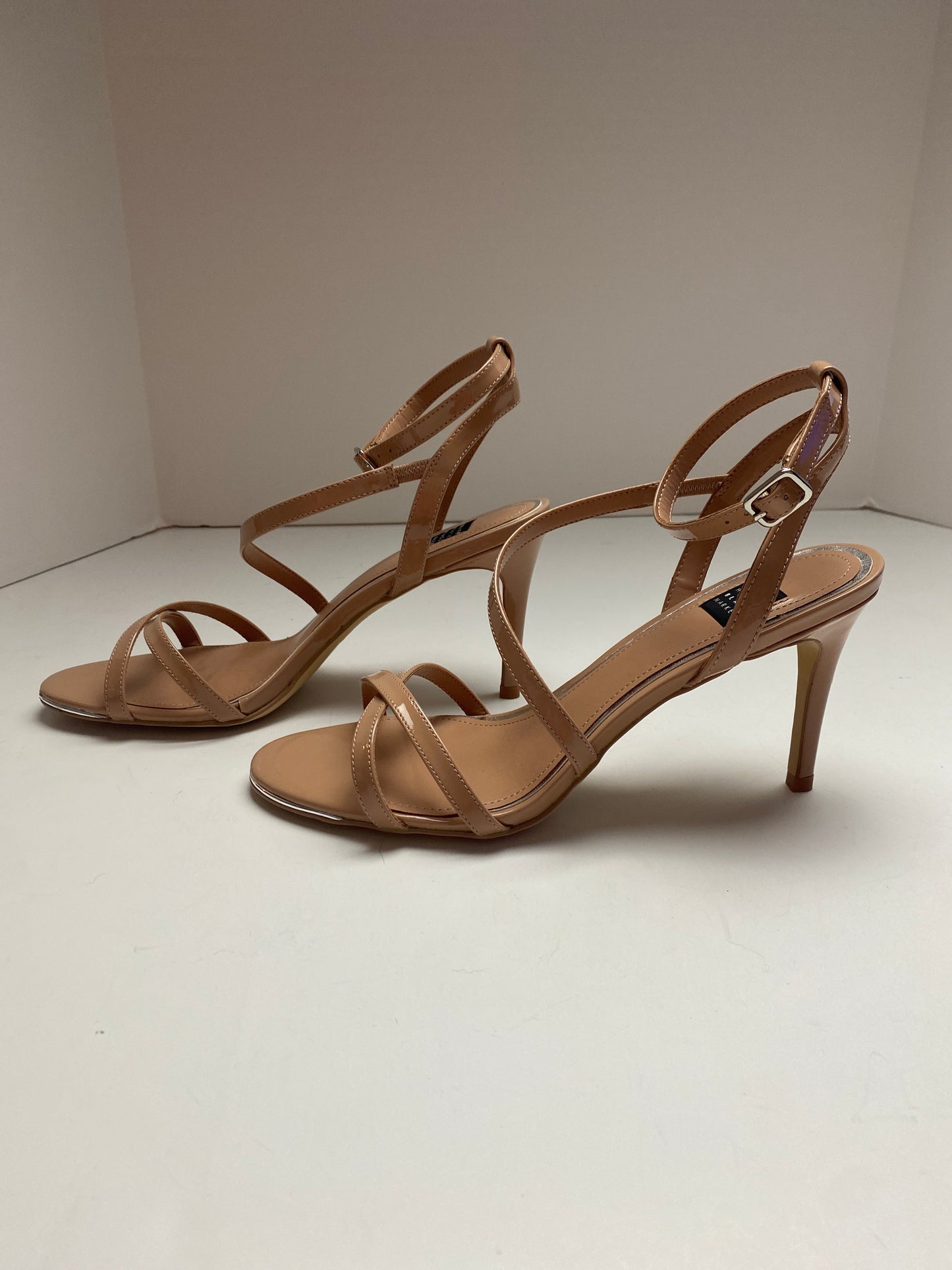 Sandals Heels Stiletto By White House Black Market In Beige, Size: 7.5