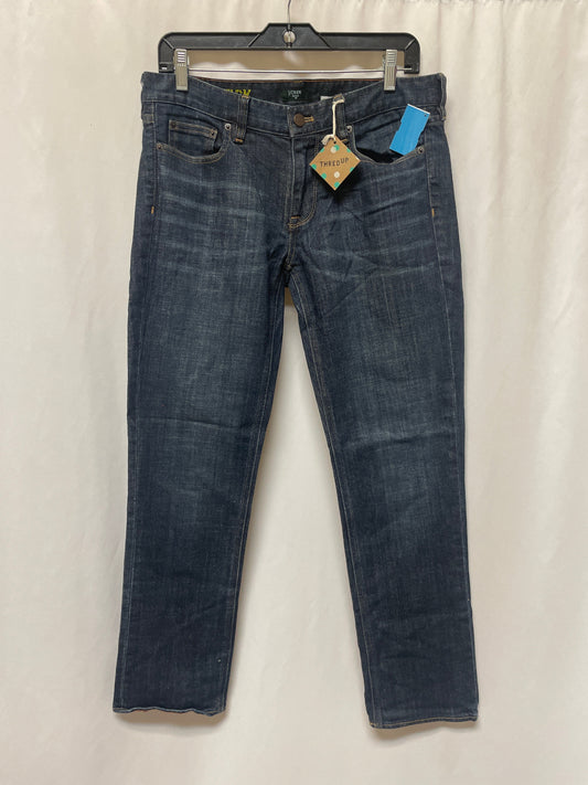 Jeans Skinny By J. Crew In Blue Denim, Size: 10p