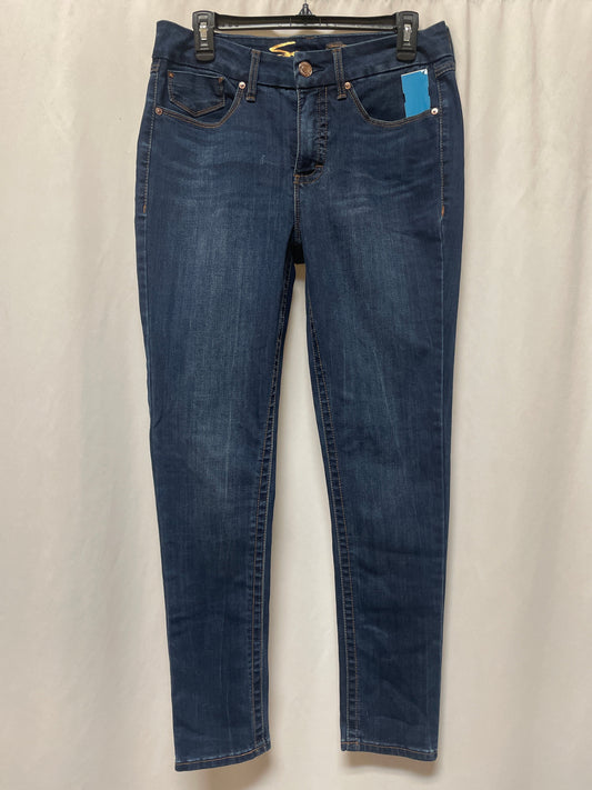 Jeans Skinny By Seven 7 In Blue Denim, Size: 8