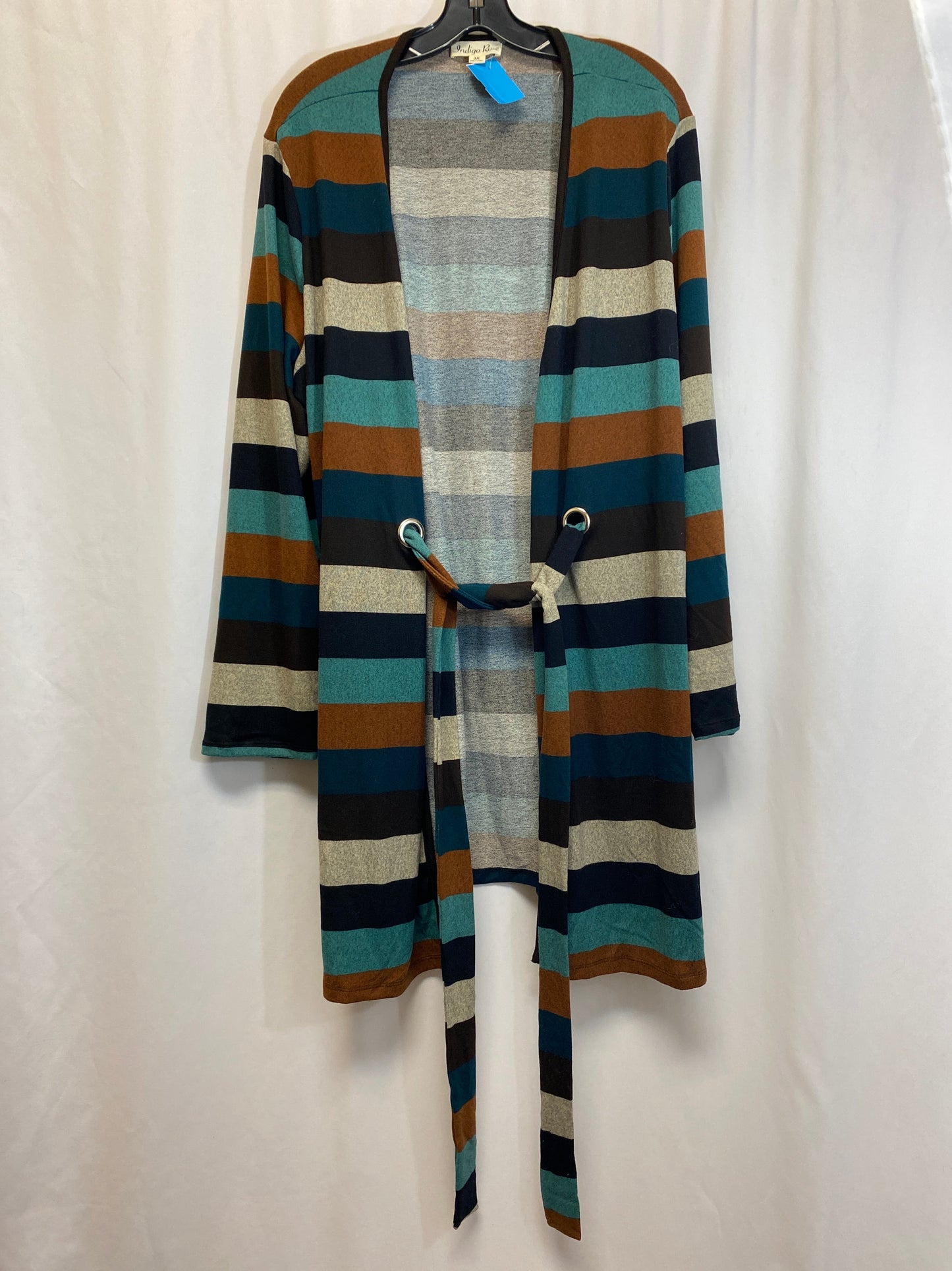 Cardigan By Clothes Mentor In Green, Size: 3x