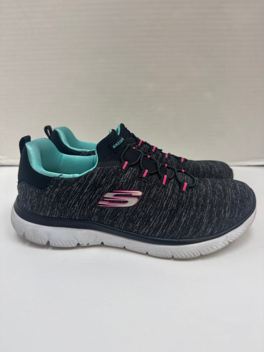 Shoes Athletic By Skechers In Grey, Size: 8