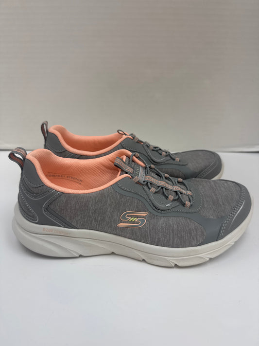 Shoes Athletic By Skechers In Grey, Size: 8