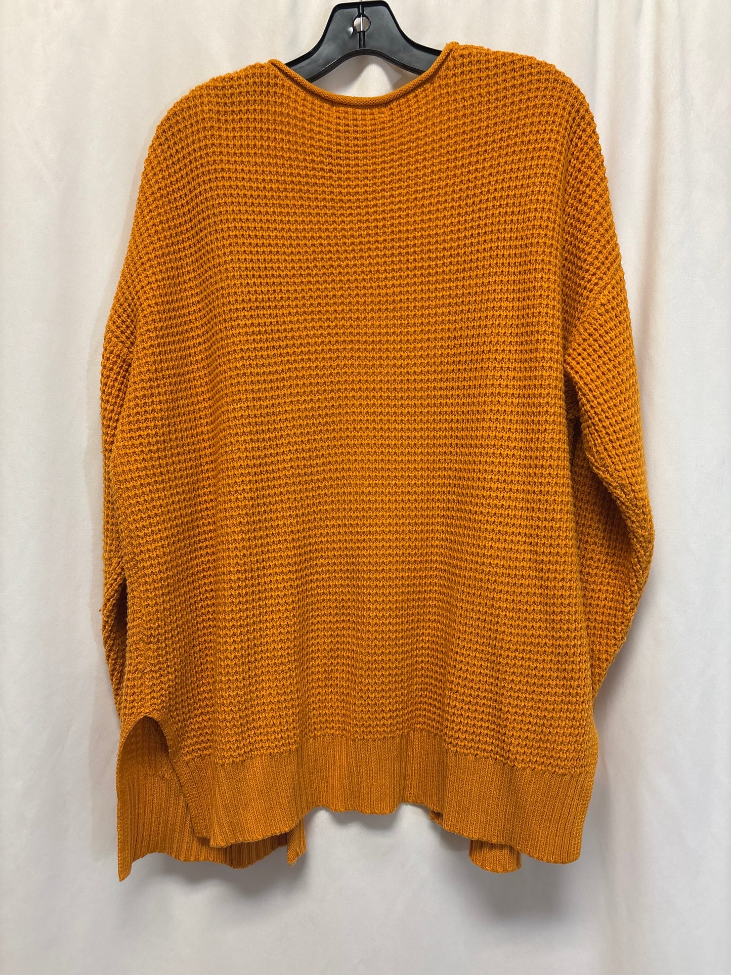 Sweater Cardigan By Zenana Outfitters In Yellow, Size: 1x