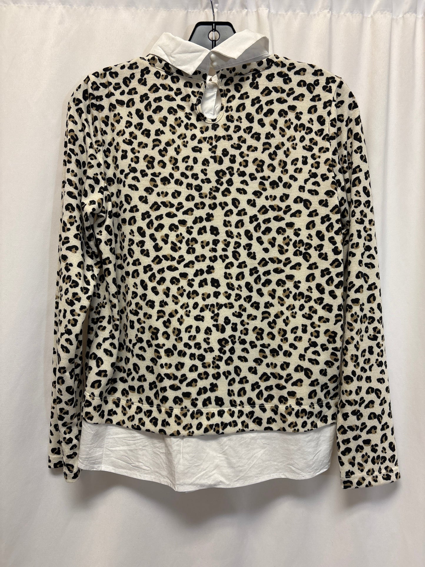 Top Long Sleeve By Zac And Rachel In Animal Print, Size: S