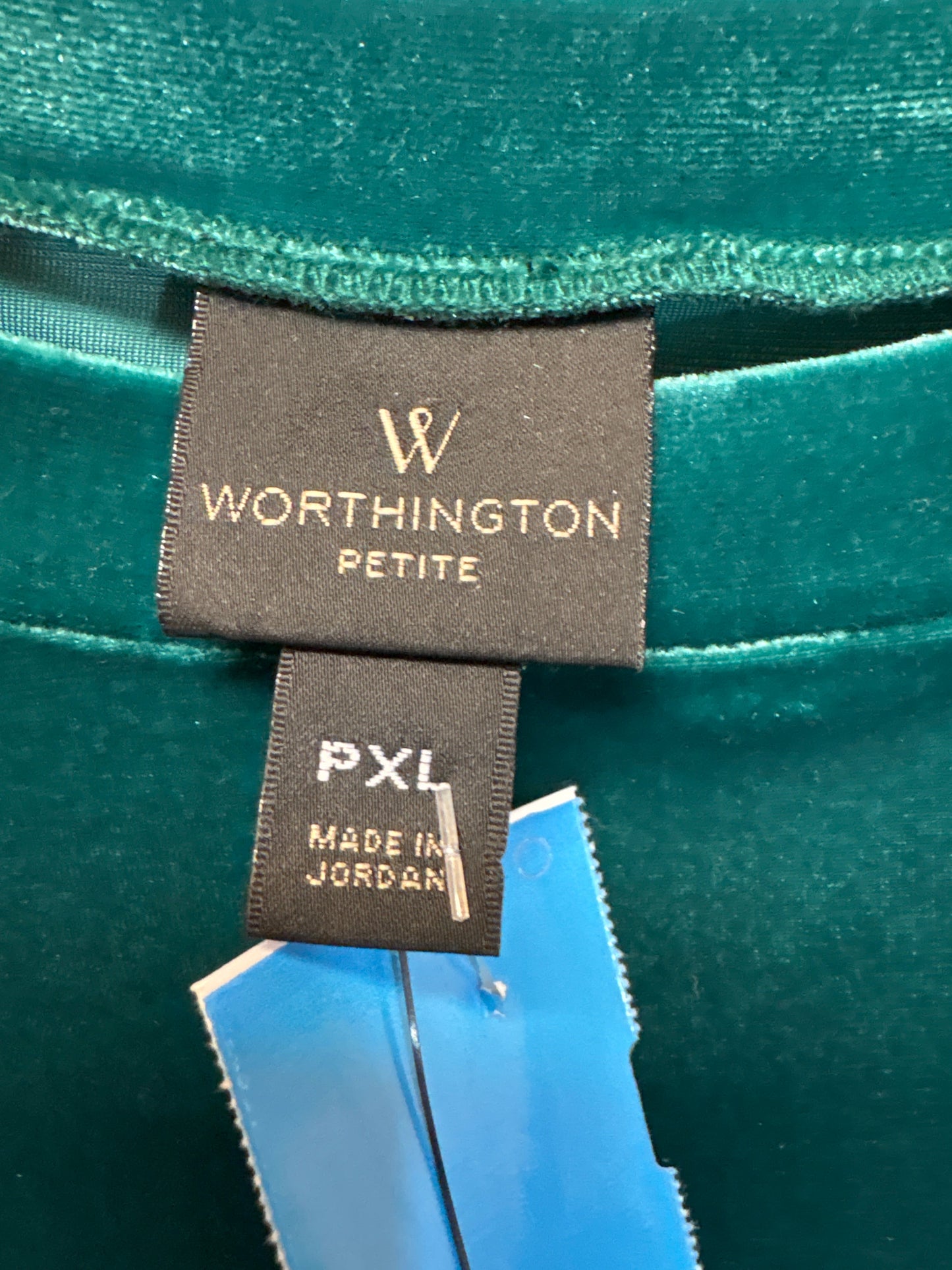 Top Long Sleeve By Worthington In Green, Size: Xlp