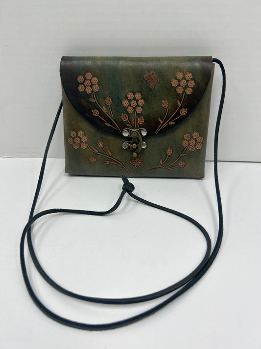 Crossbody Leather By Clothes Mentor, Size: Small