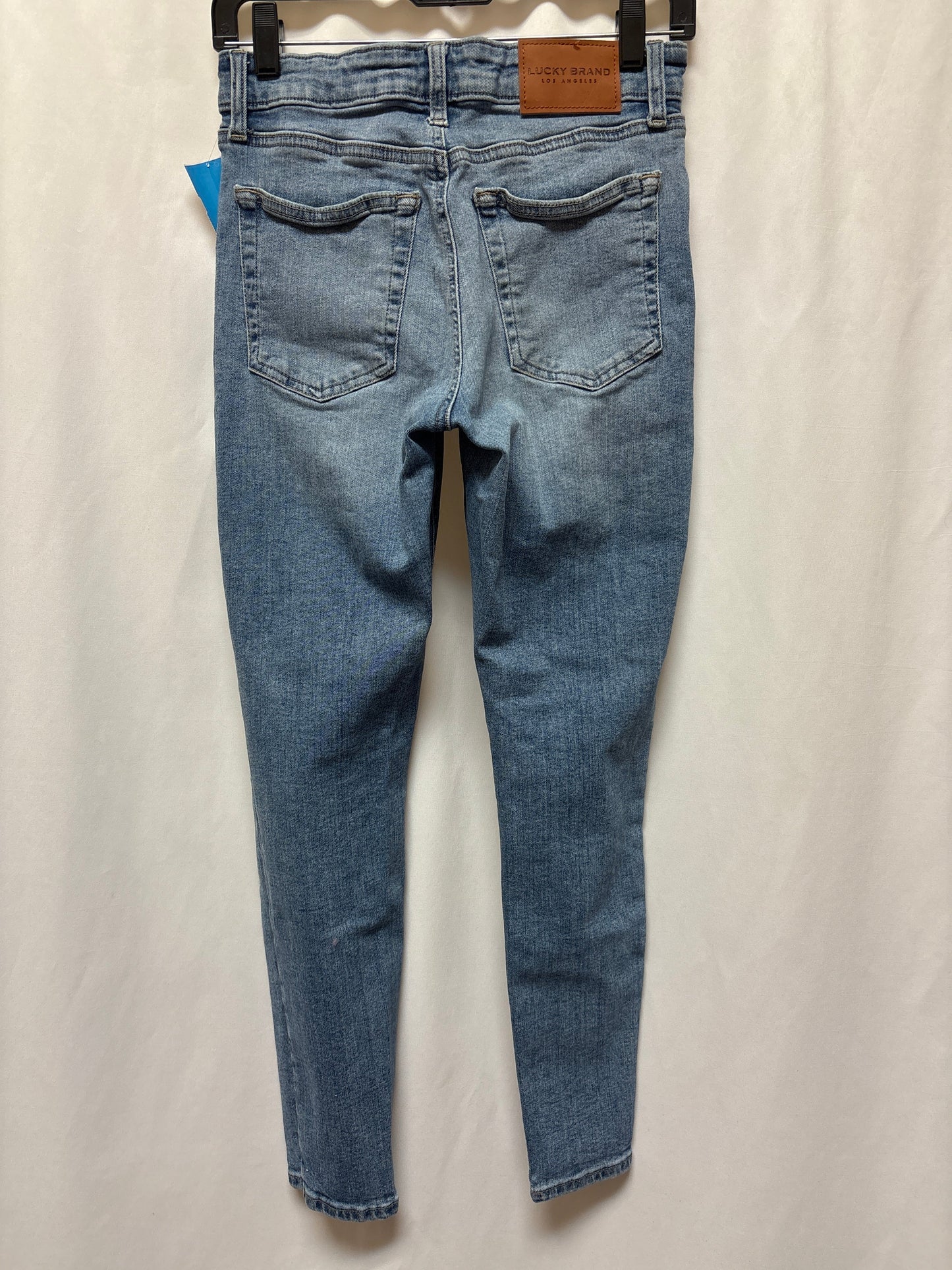 Jeans Skinny By Lucky Brand In Blue Denim, Size: 4