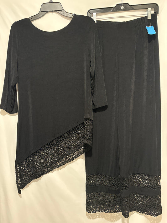 Pants Set 2pc By Chicos In Black, Size: S