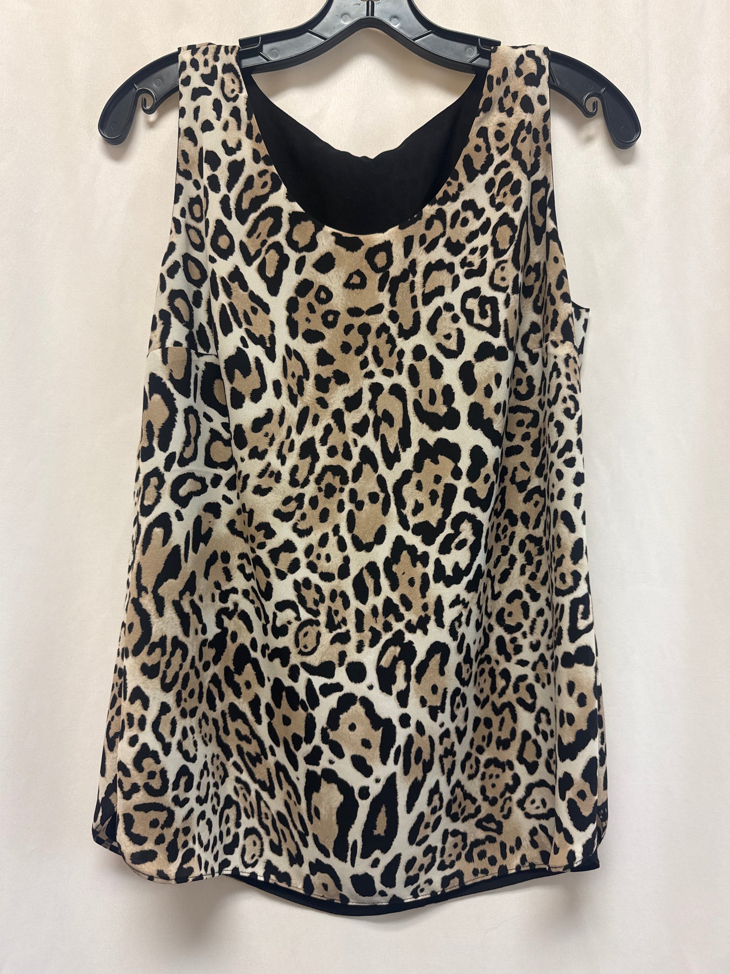 Top Sleeveless By Chicos In Animal Print, Size: S