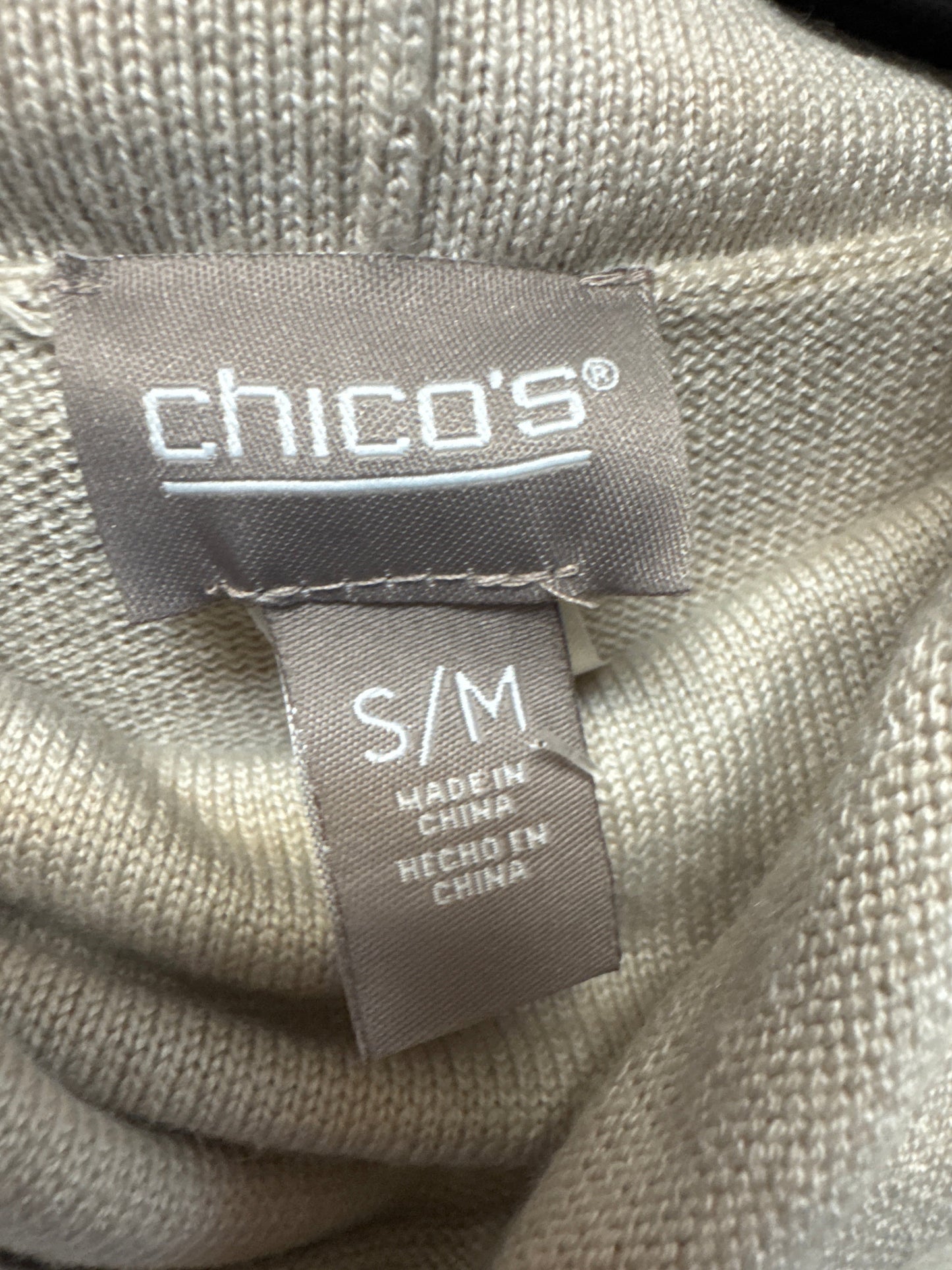 Poncho By Chicos In Beige, Size: S