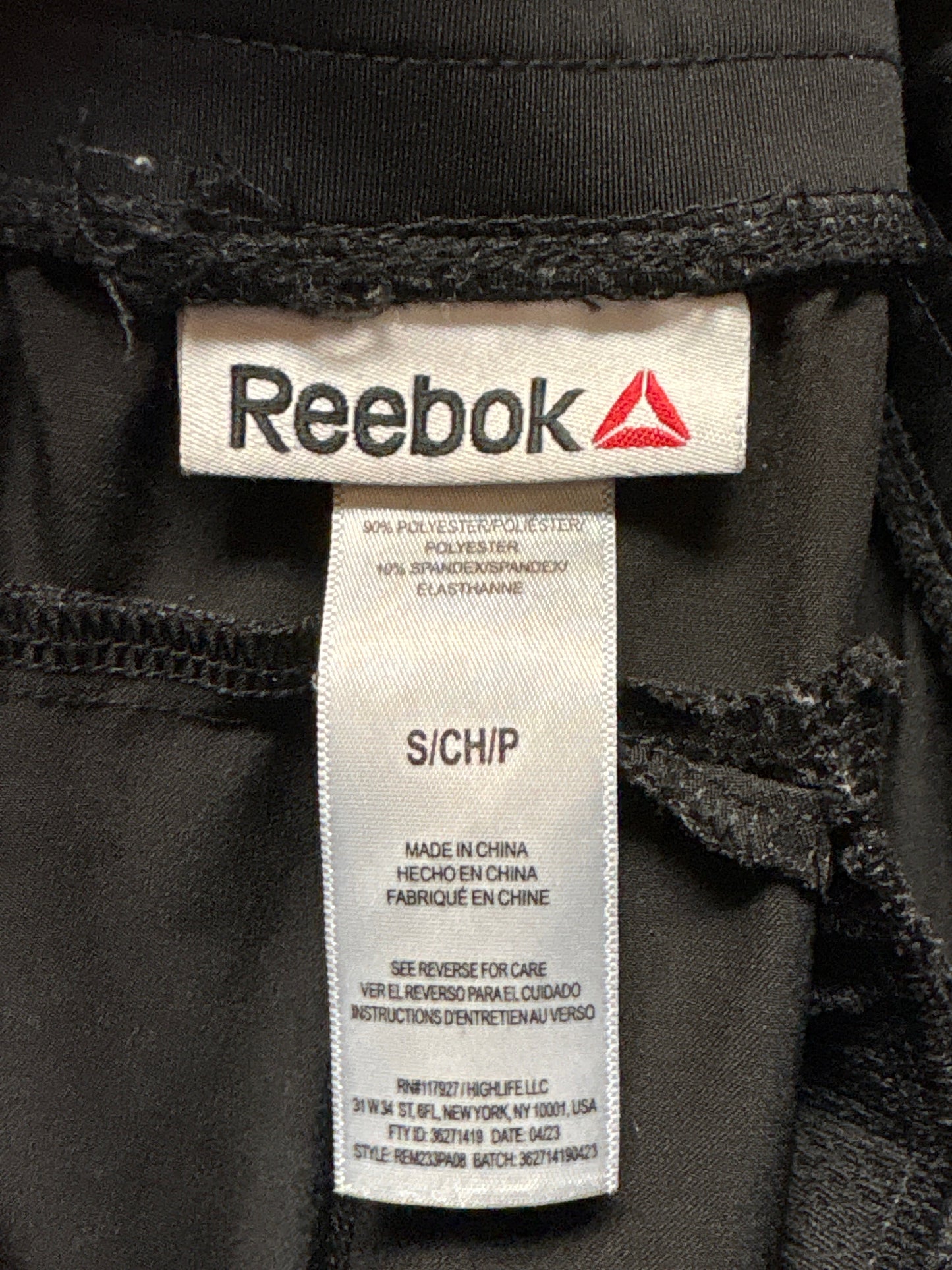 Athletic Pants By Reebok In Black, Size: S