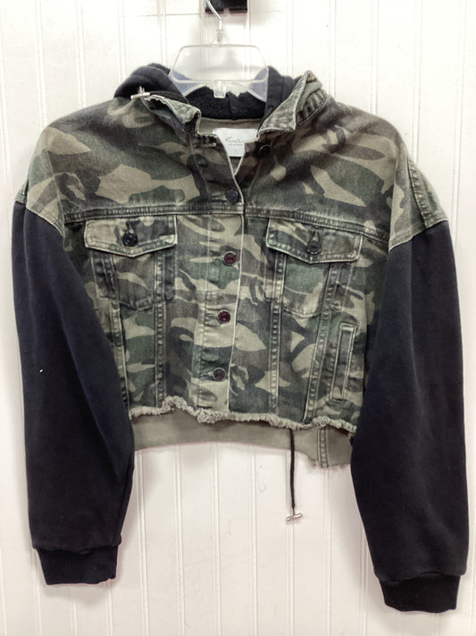 Jacket Denim By Kancan In Camouflage Print, Size:L