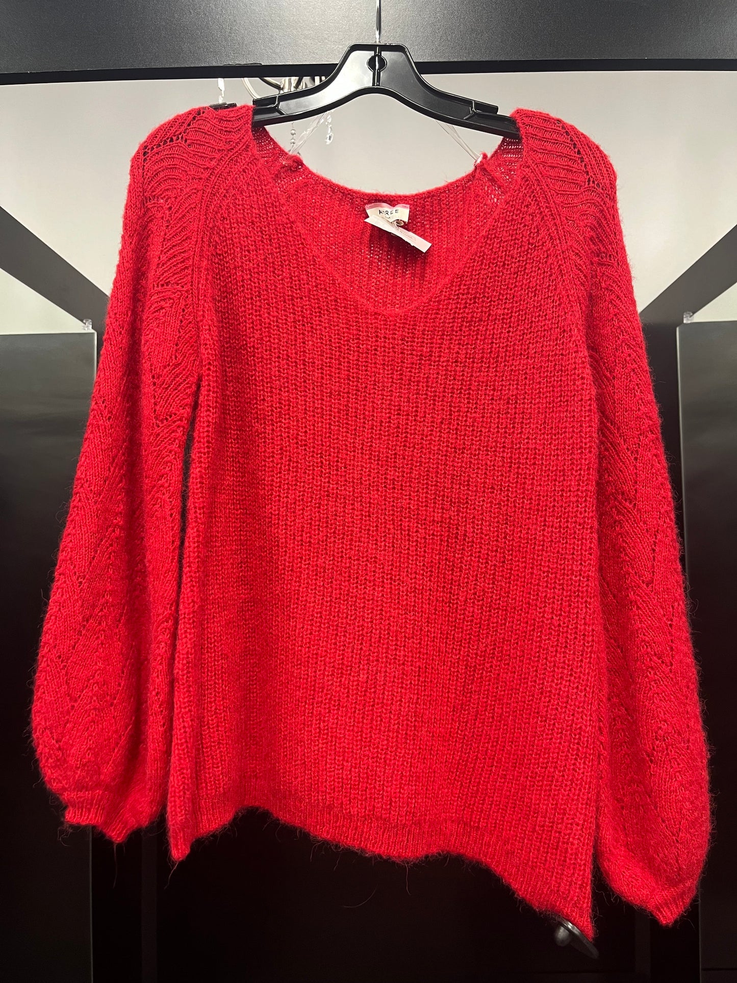 Sweater By Andree By Unit In Red, Size: S