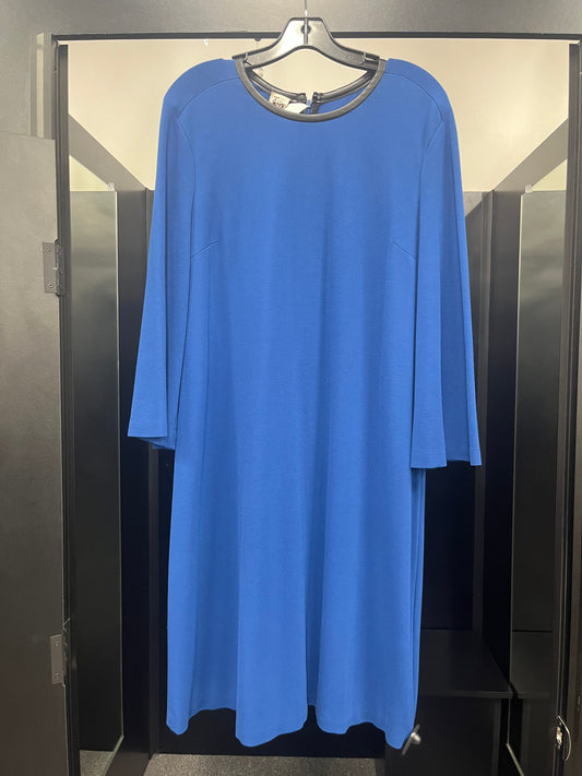 Dress Work By Anne Klein O In Royal Blue, Size: L