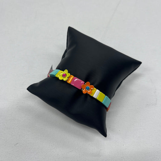 Bracelet Other By Cmb Enamel Tile Stretch Bracelet